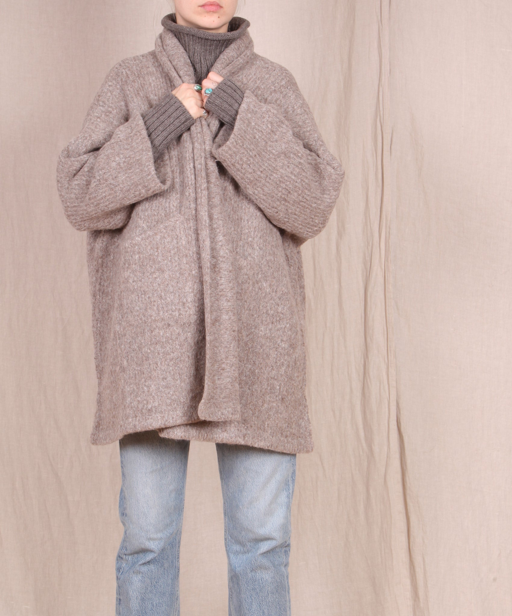 Atelier Delphine-Haori Sweater Coat // Deer
