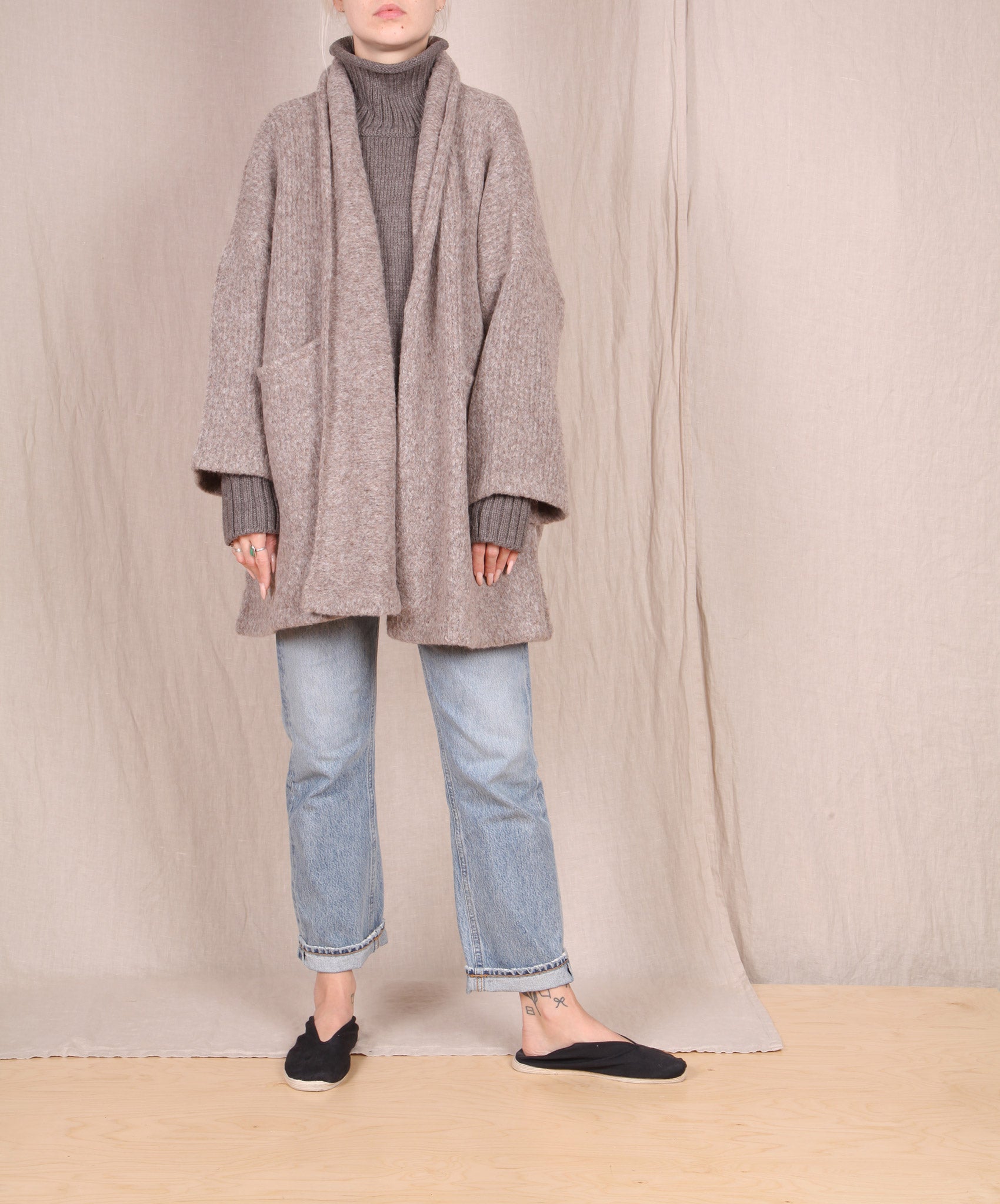 Atelier Delphine-Haori Sweater Coat // Deer
