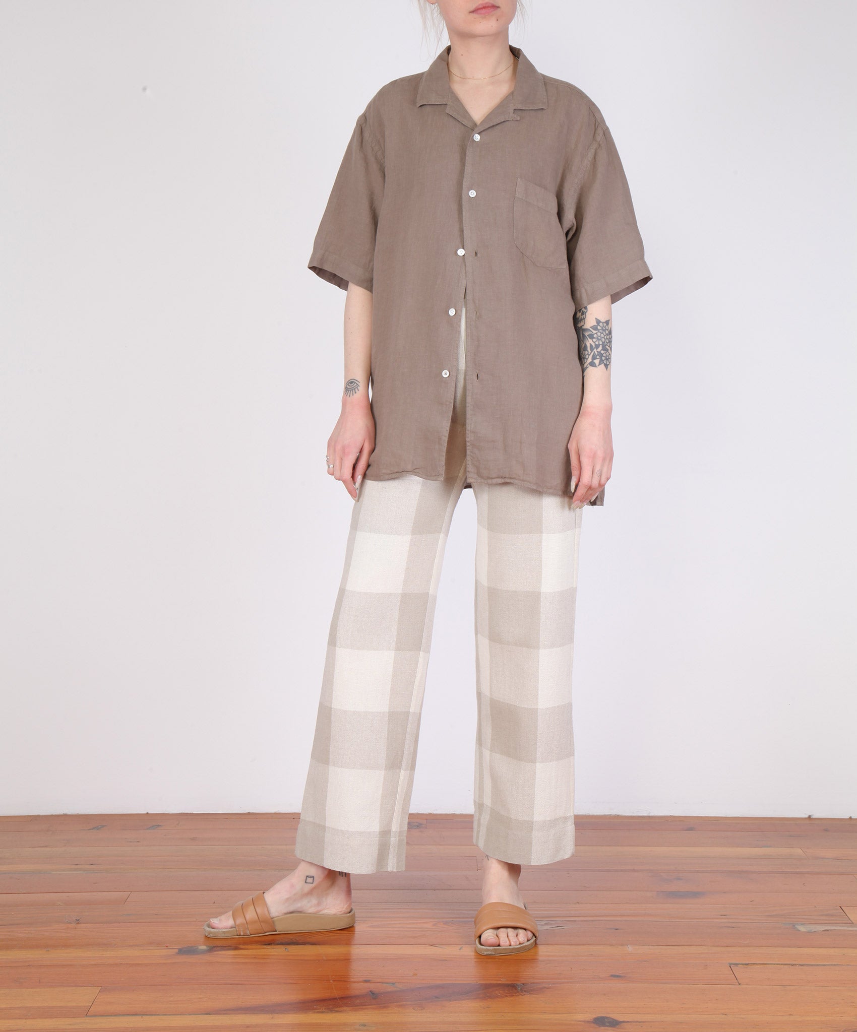 Hartford-S/S Linen Button Down // Ecorce