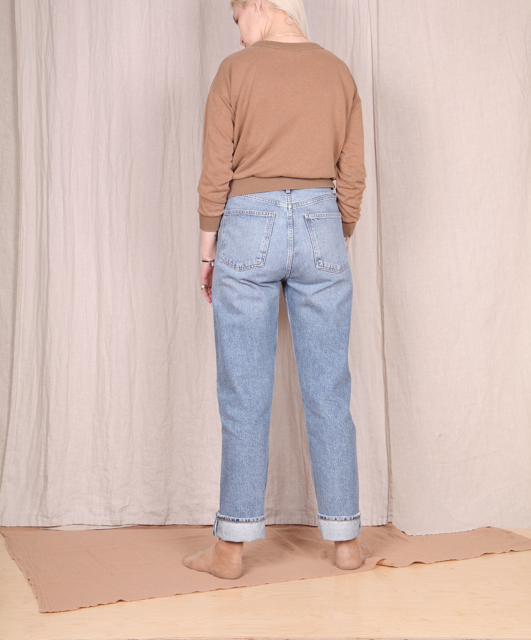 Jungmaven-Crux Cropped Sweatshirt // Coyote