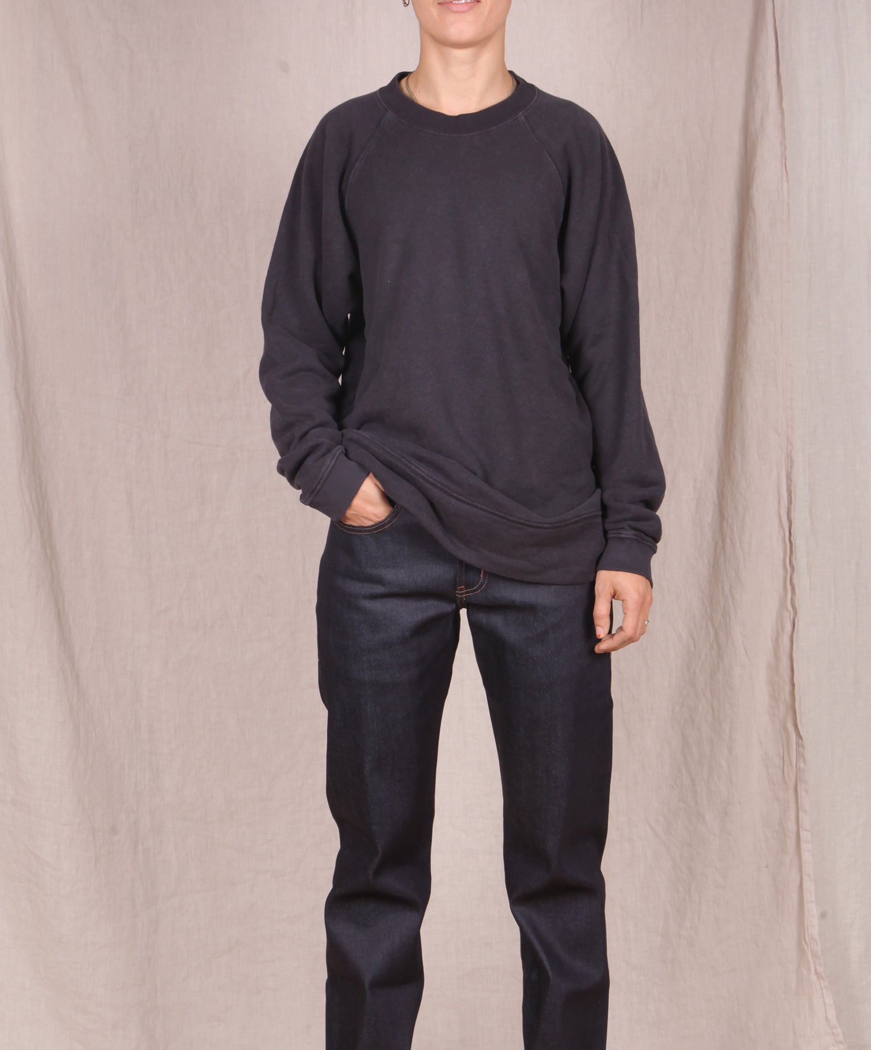 Jungmaven-Sierra Raglan Sweatshirt // Black