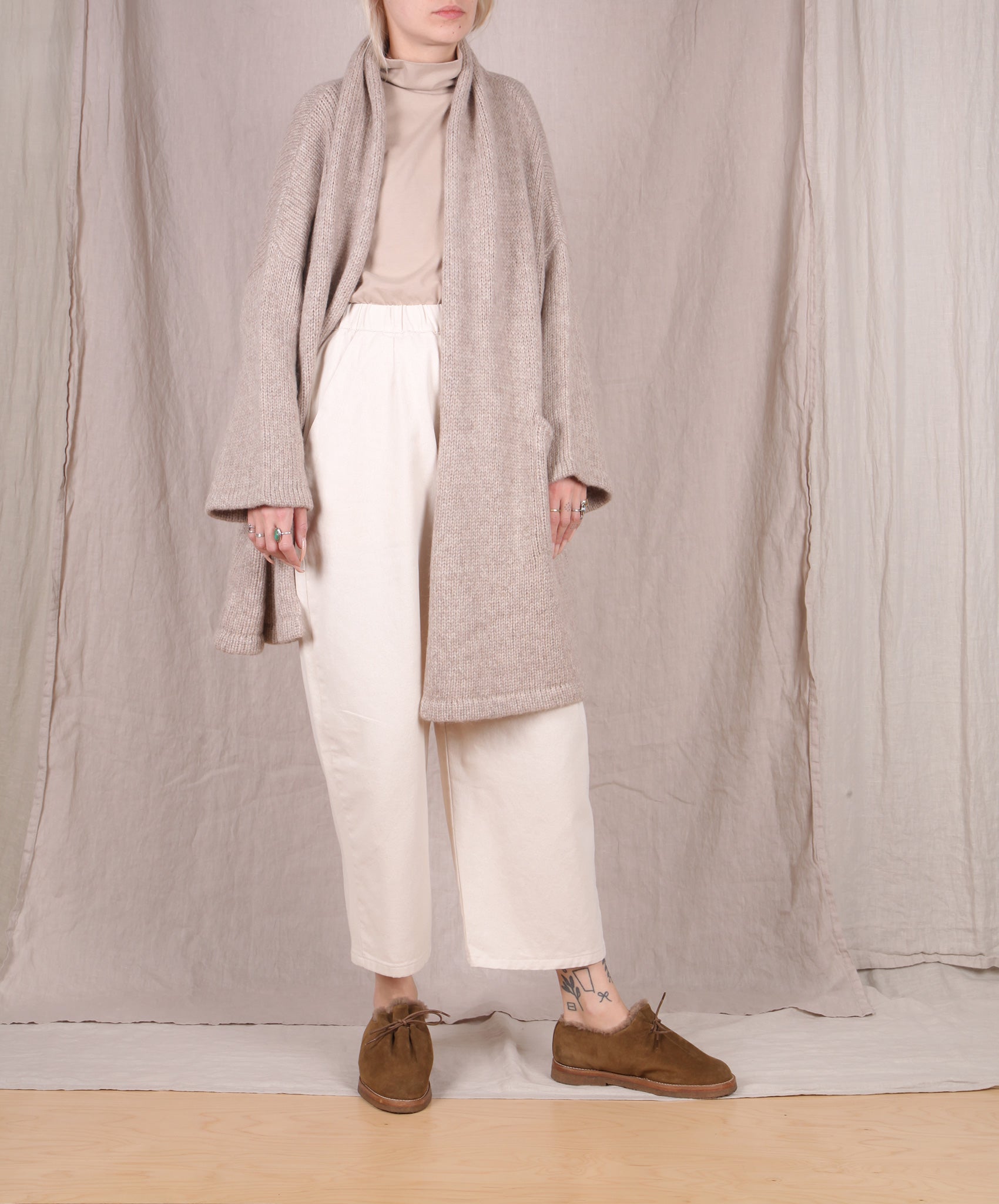 Atelier Delphine-Haori Sweater Coat // Grain