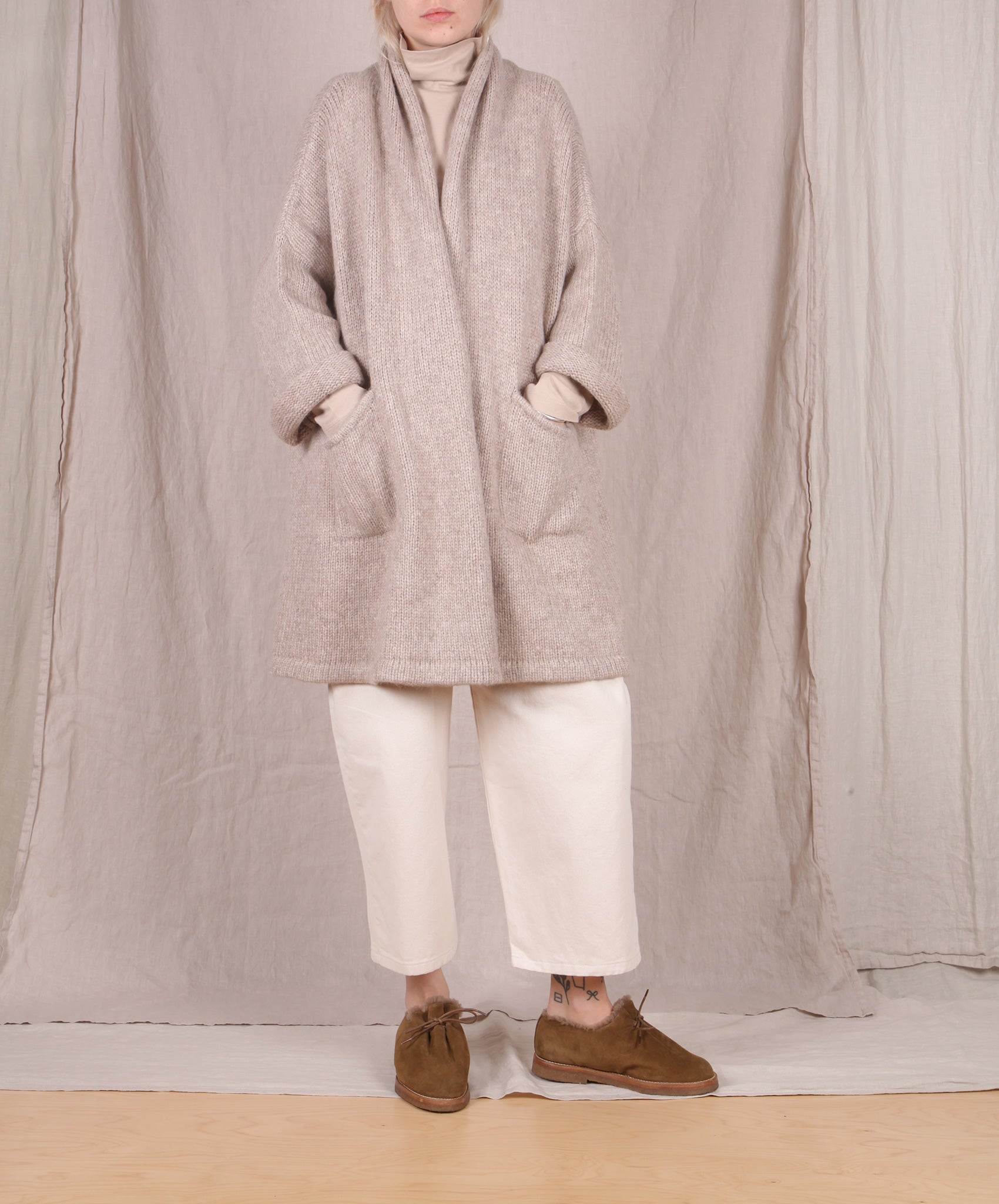 Atelier Delphine-Haori Sweater Coat // Grain