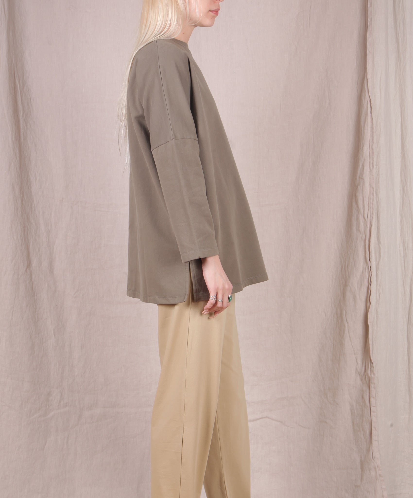 Beaumont Organic-Soma Organic Cotton Top // Khaki