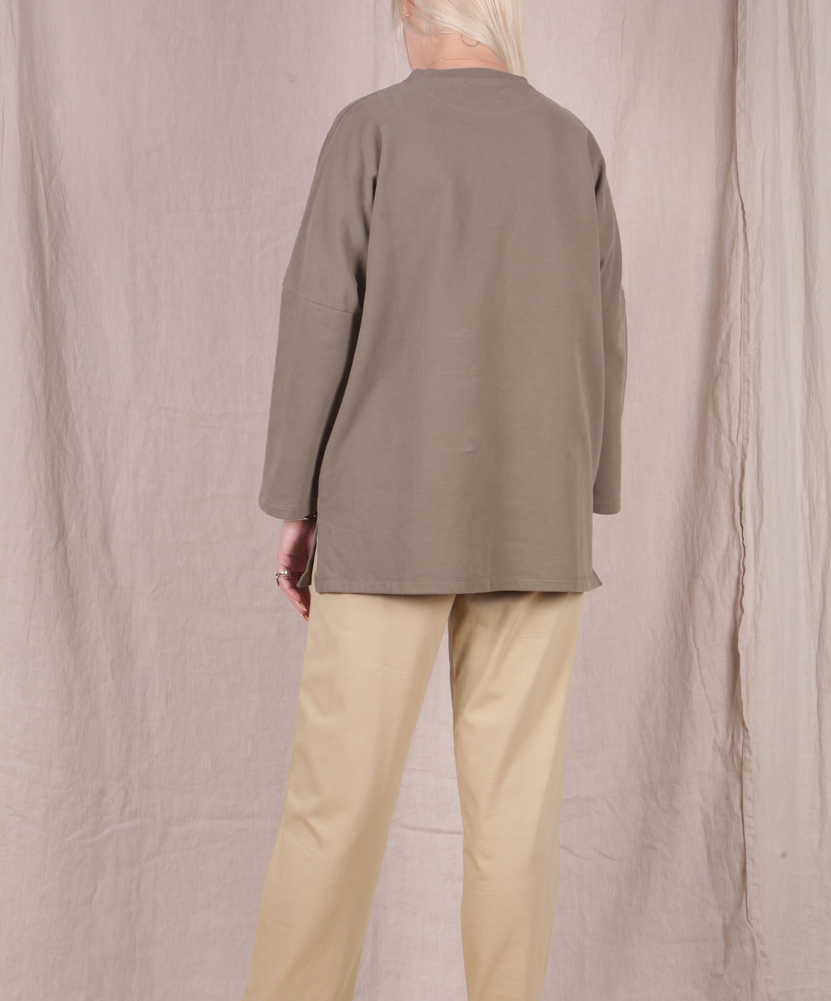 Beaumont Organic-Soma Organic Cotton Top // Khaki
