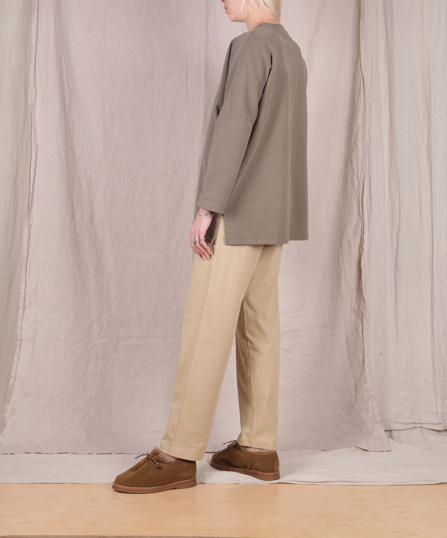 Beaumont Organic-Soma Organic Cotton Top // Khaki