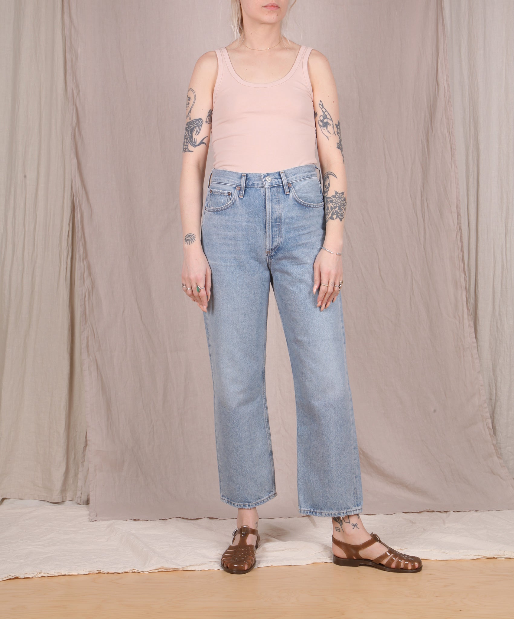 AGOLDE-90’s High Rise Crop // Replica