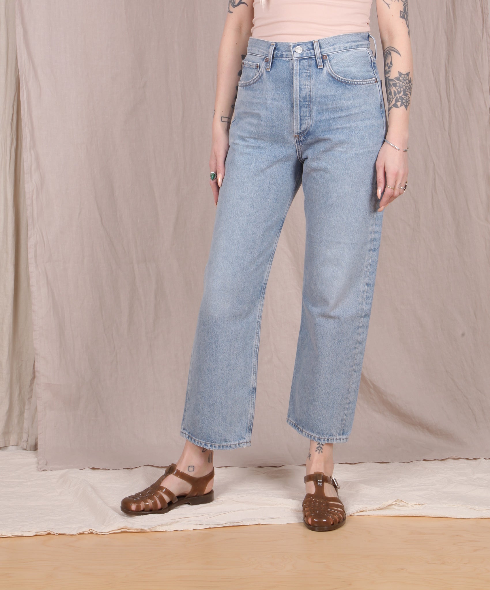 AGOLDE-90’s High Rise Crop // Replica