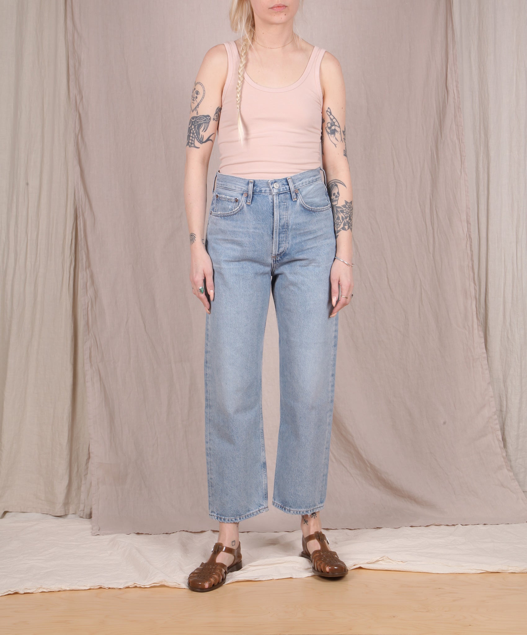 AGOLDE-90’s High Rise Crop // Replica