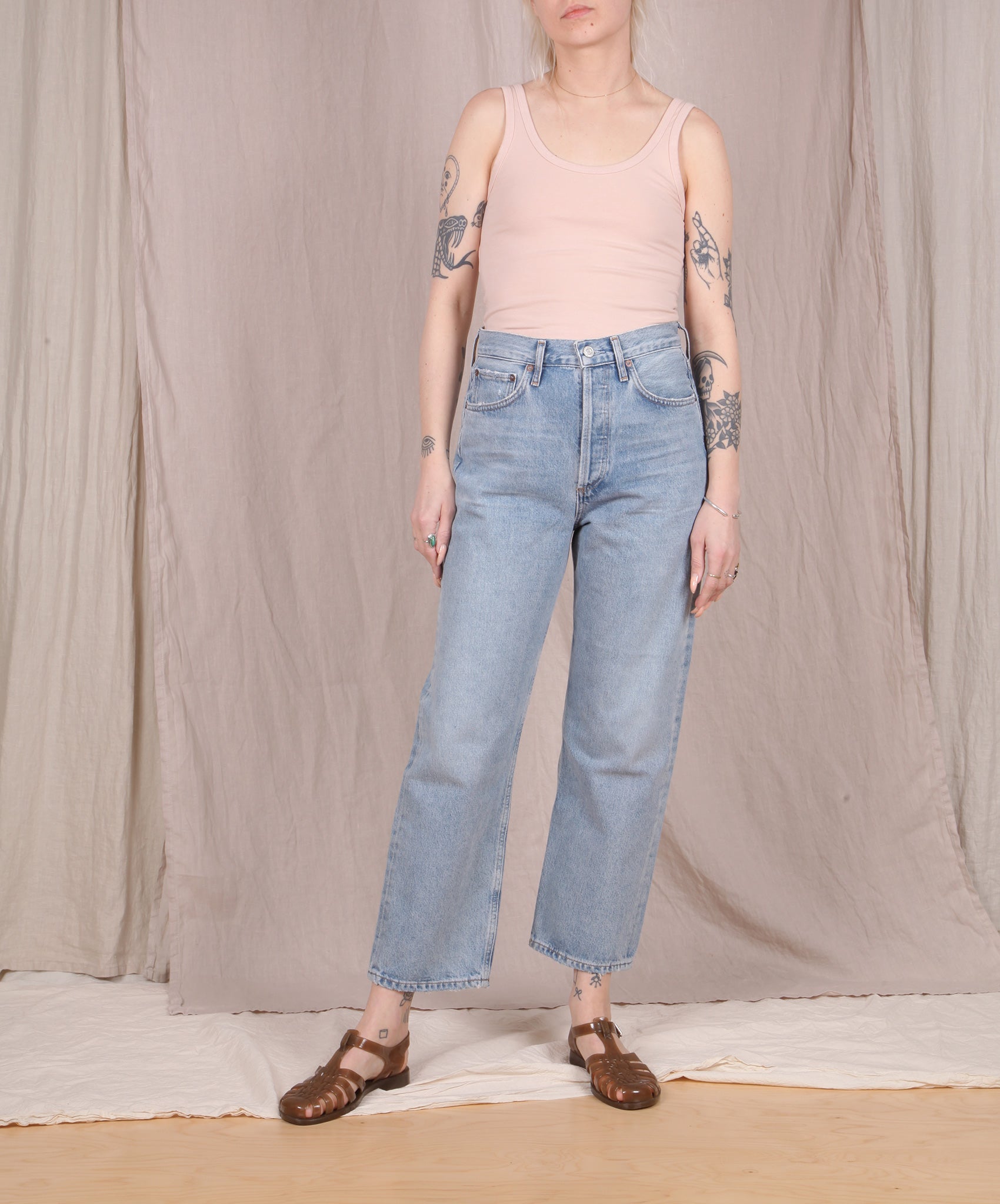 AGOLDE-90’s High Rise Crop // Replica