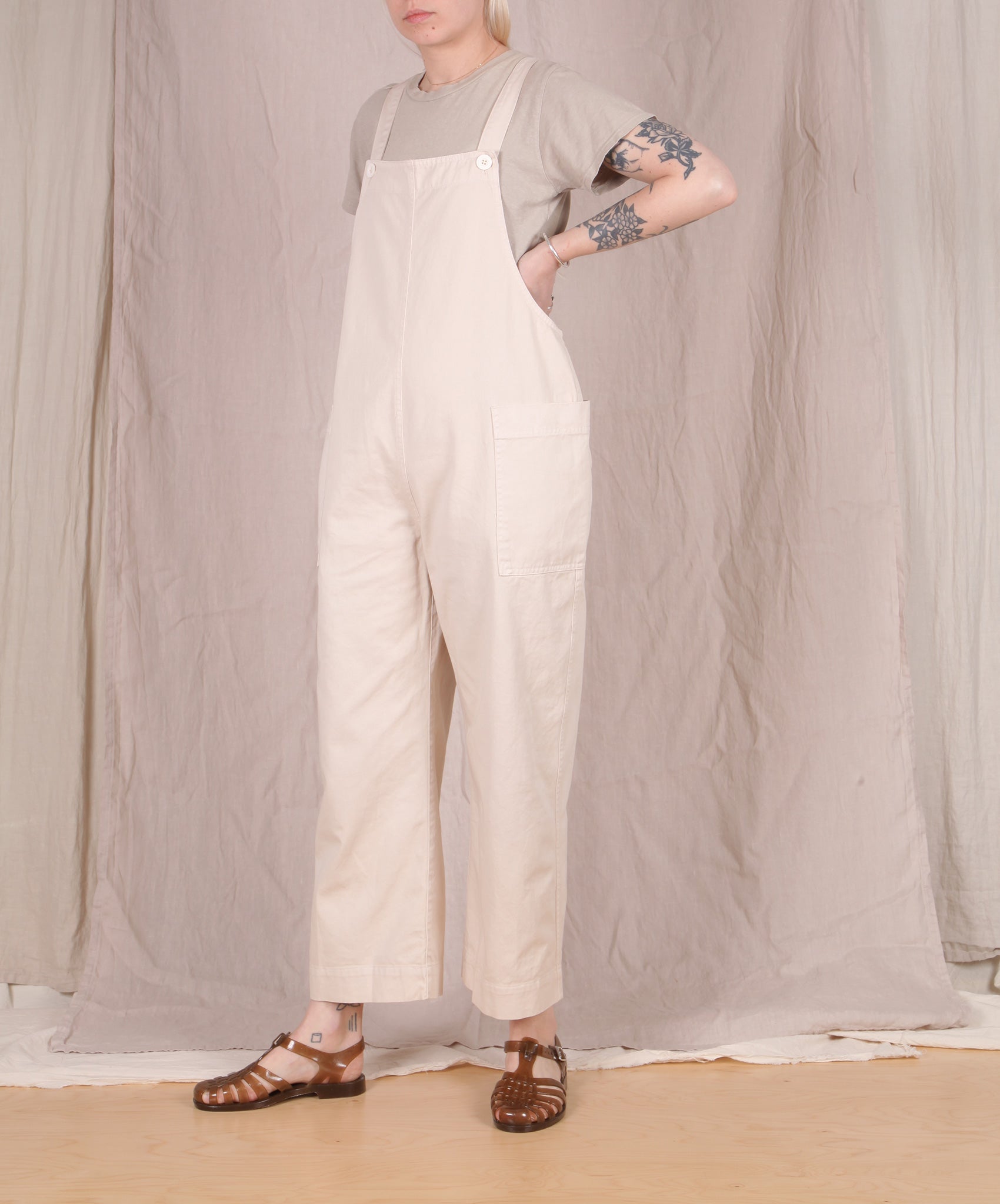 Ali Golden-Overall Jumper // Ecru