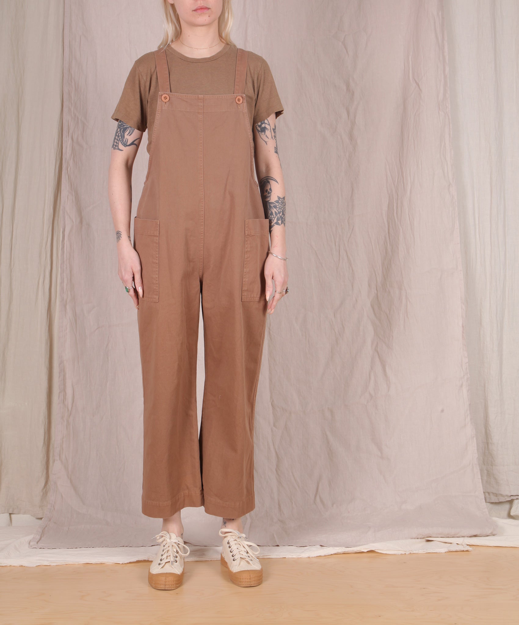 Ali Golden-Overall Jumper // Camel