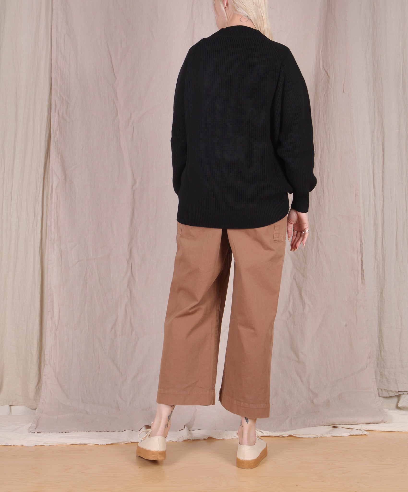 Kowtow- Raglan Cardigan // Black