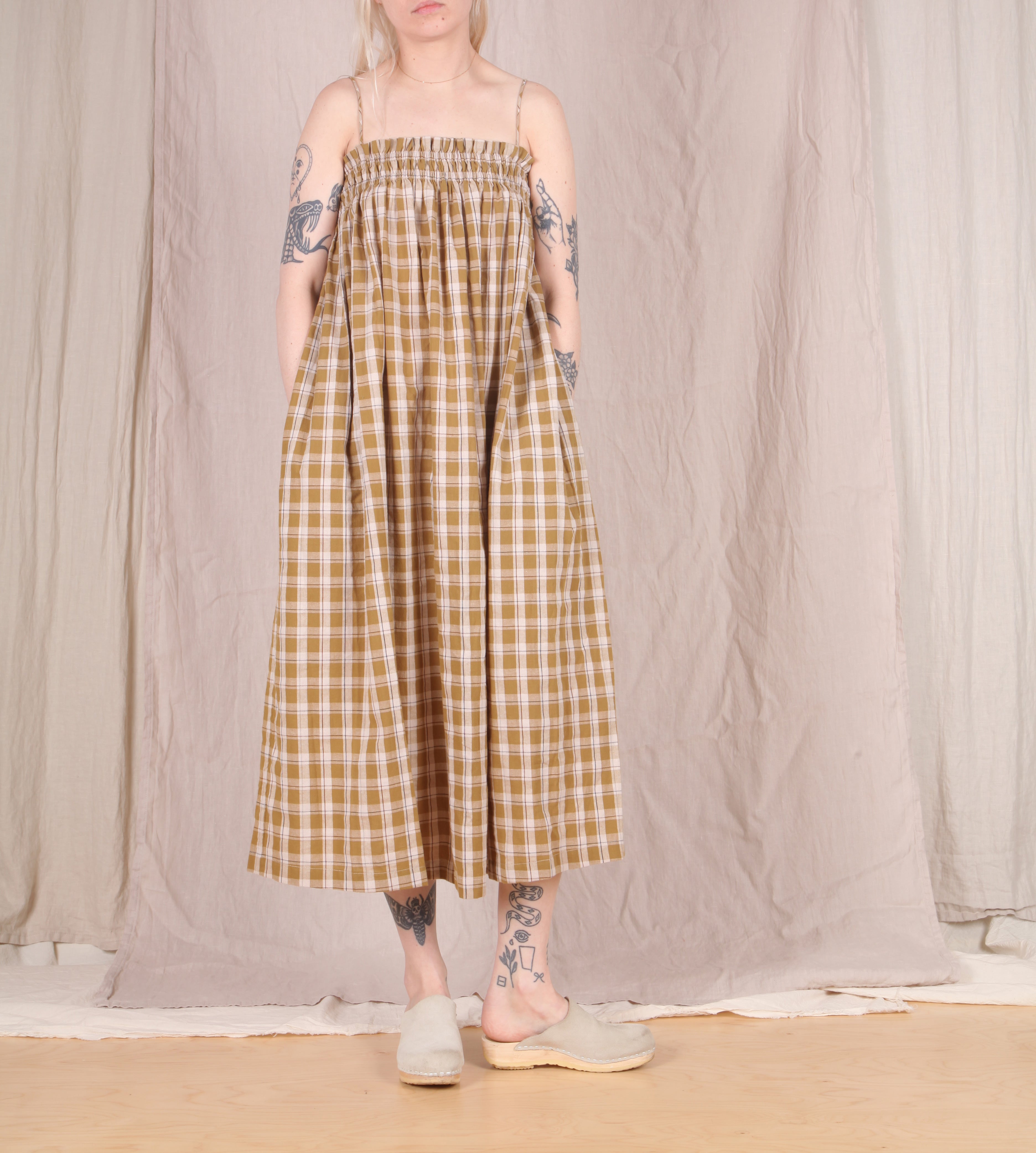 Ali Golden-Elastic Dress