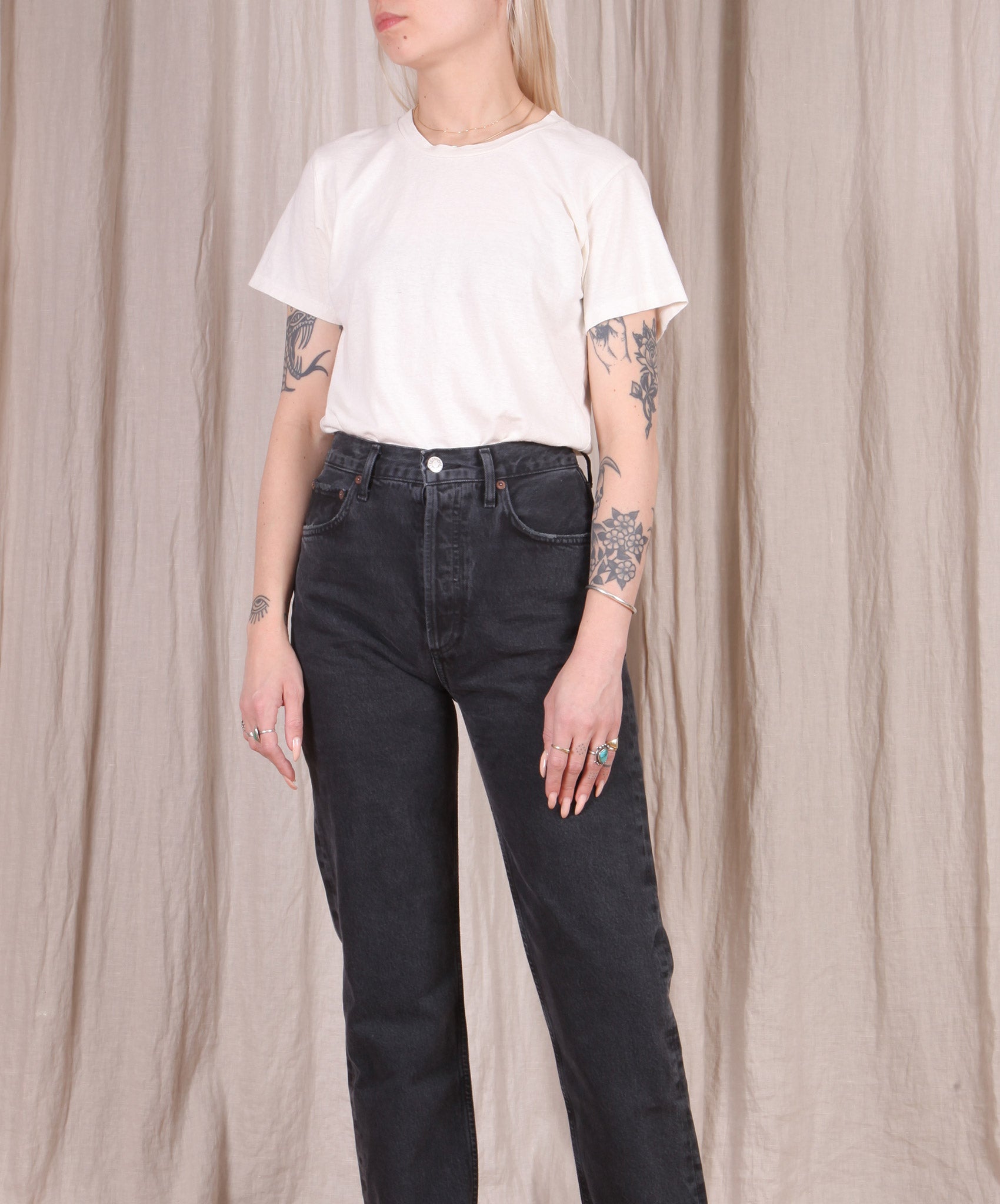 Jungmaven-Lorel Tee // Washed White