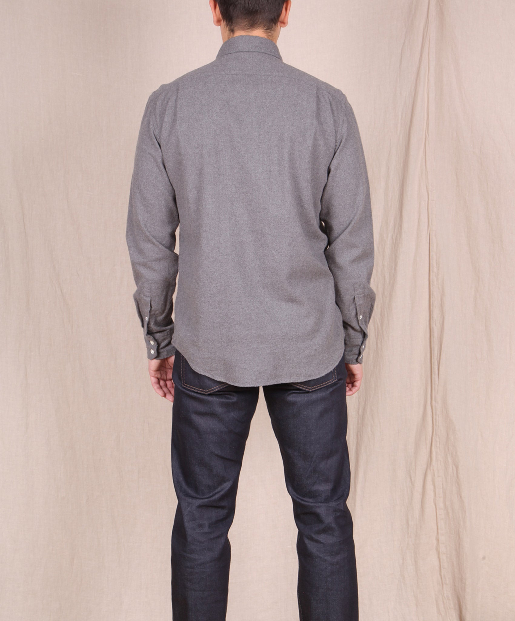 Hartford-Flannel Button Down // GREY