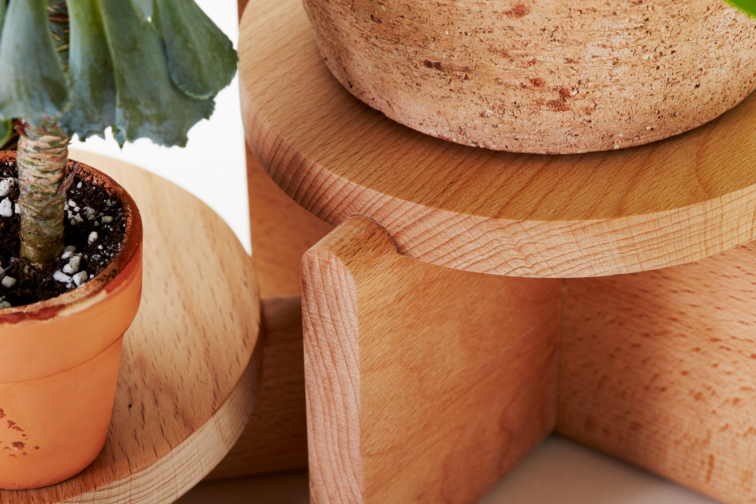 Areaware-Pedestal Set // Beech