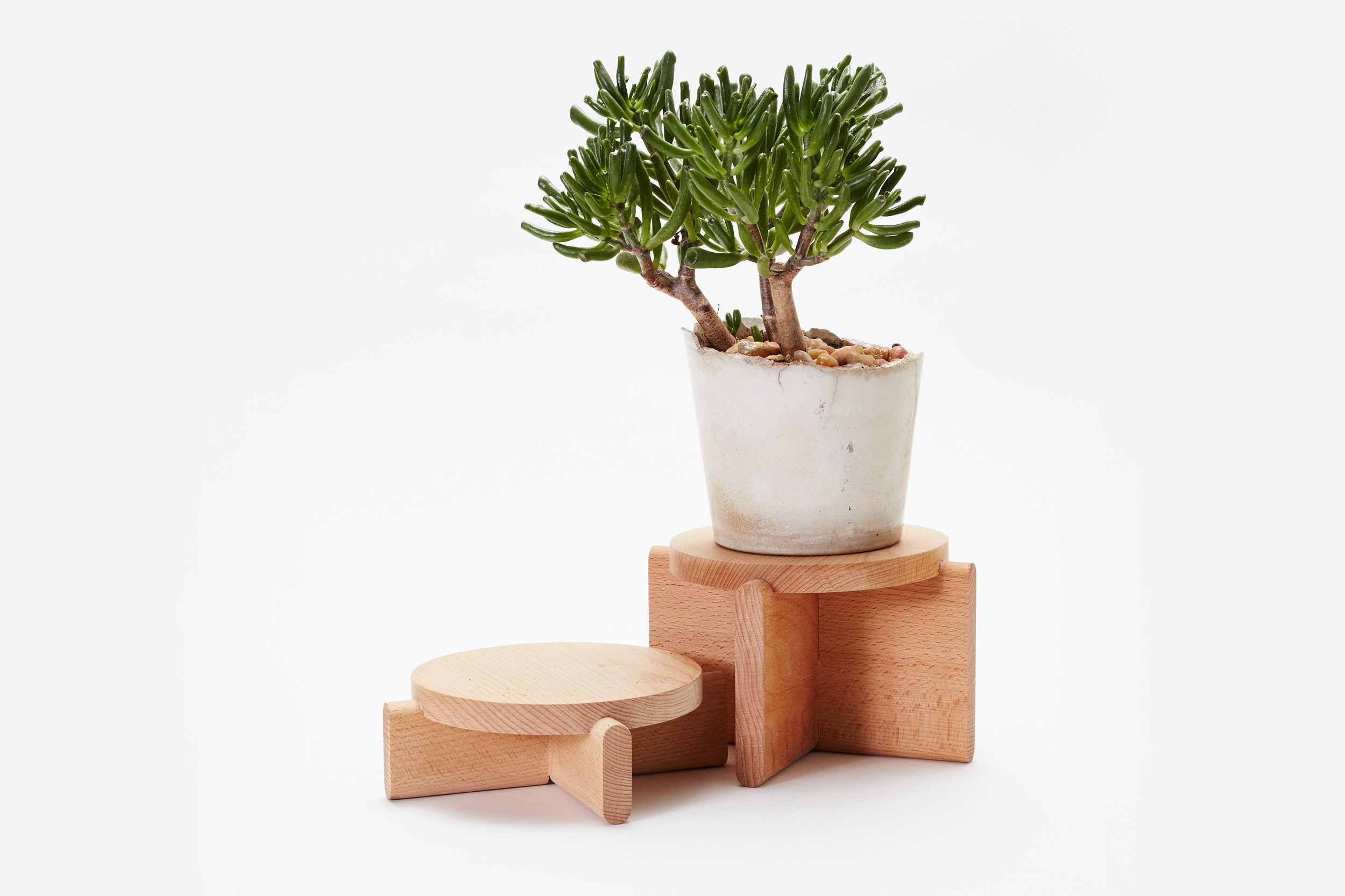 Areaware-Pedestal Set // Beech