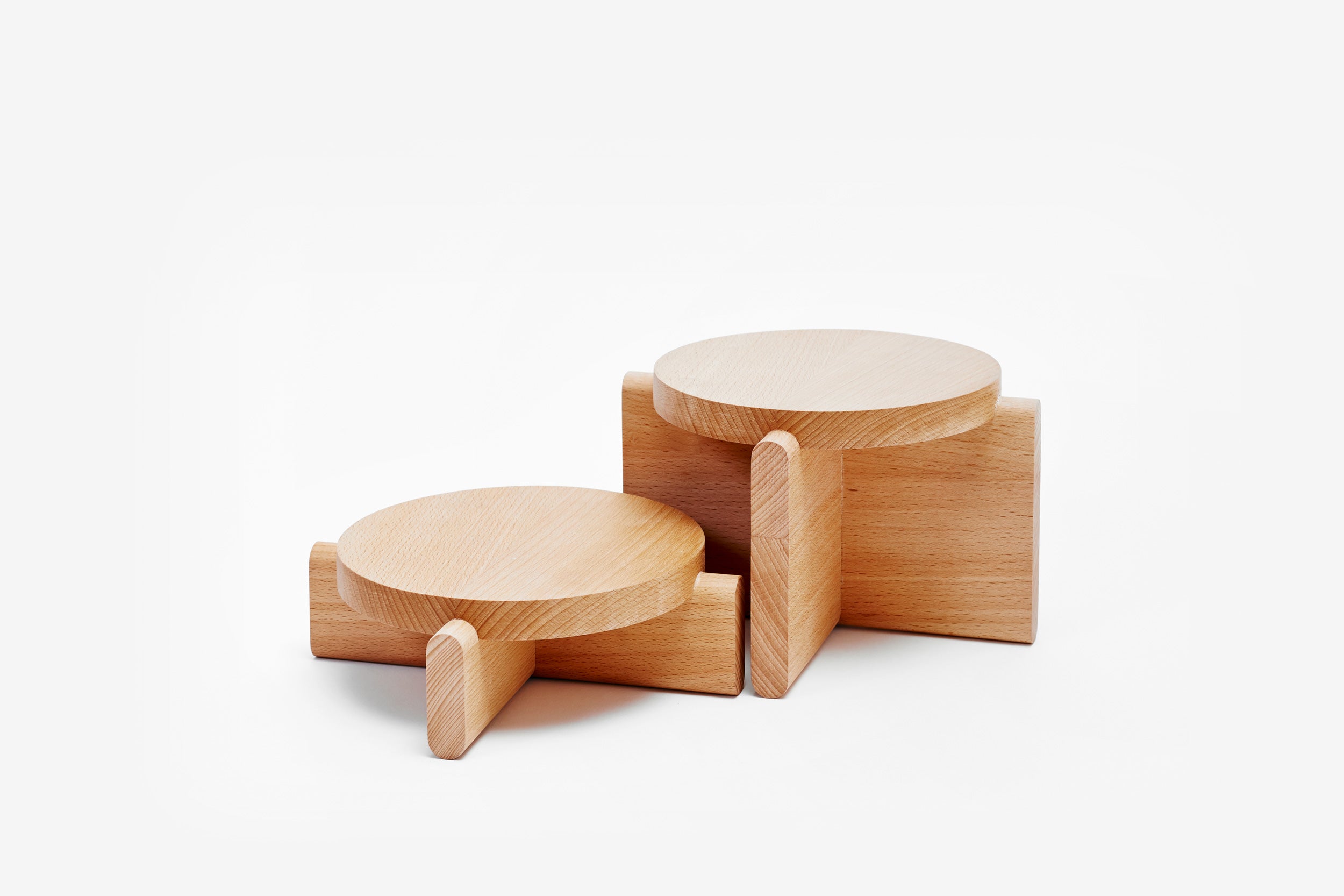 Areaware-Pedestal Set // Beech