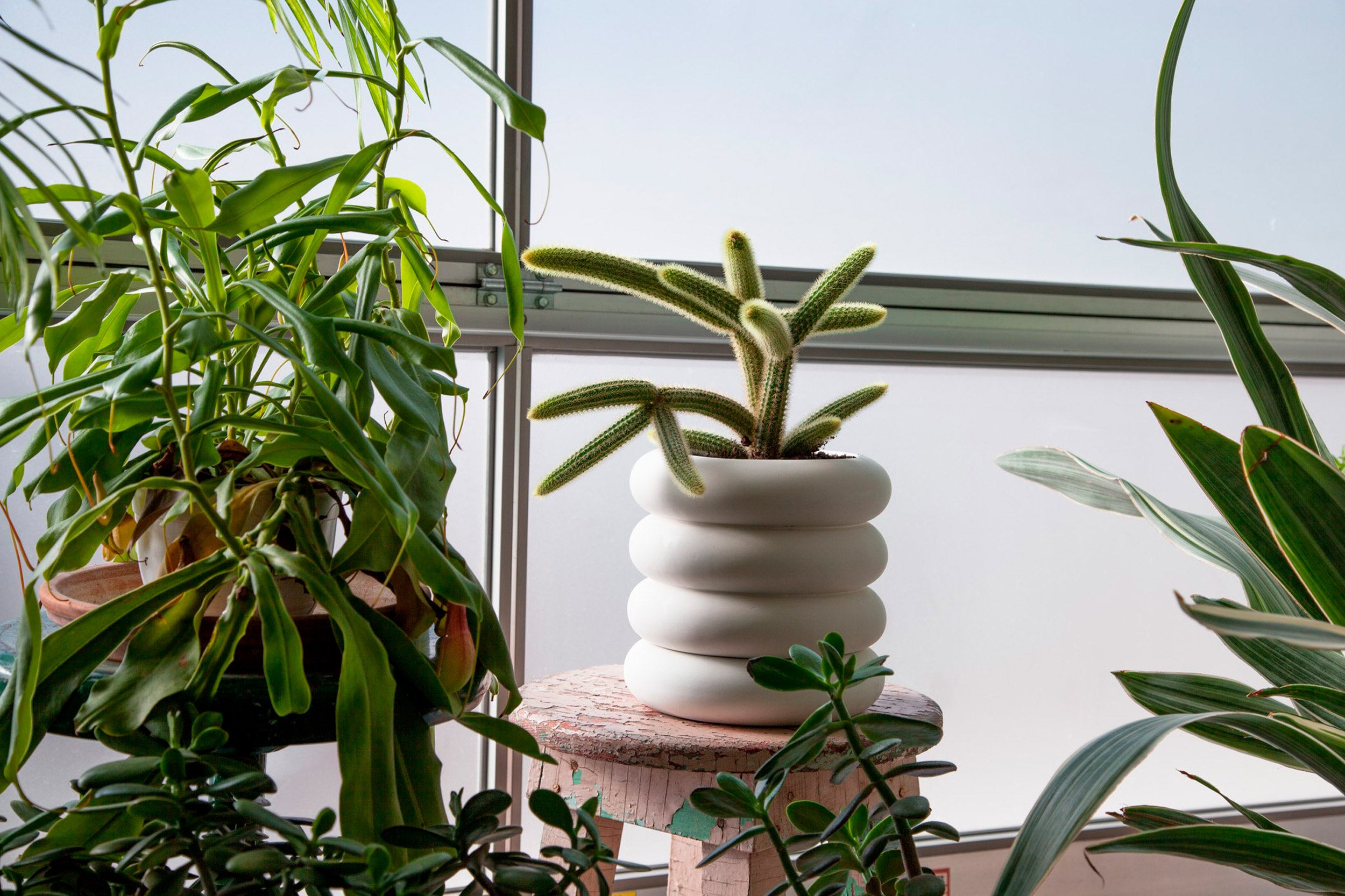 Areaware-Stacking Planter Tall // White