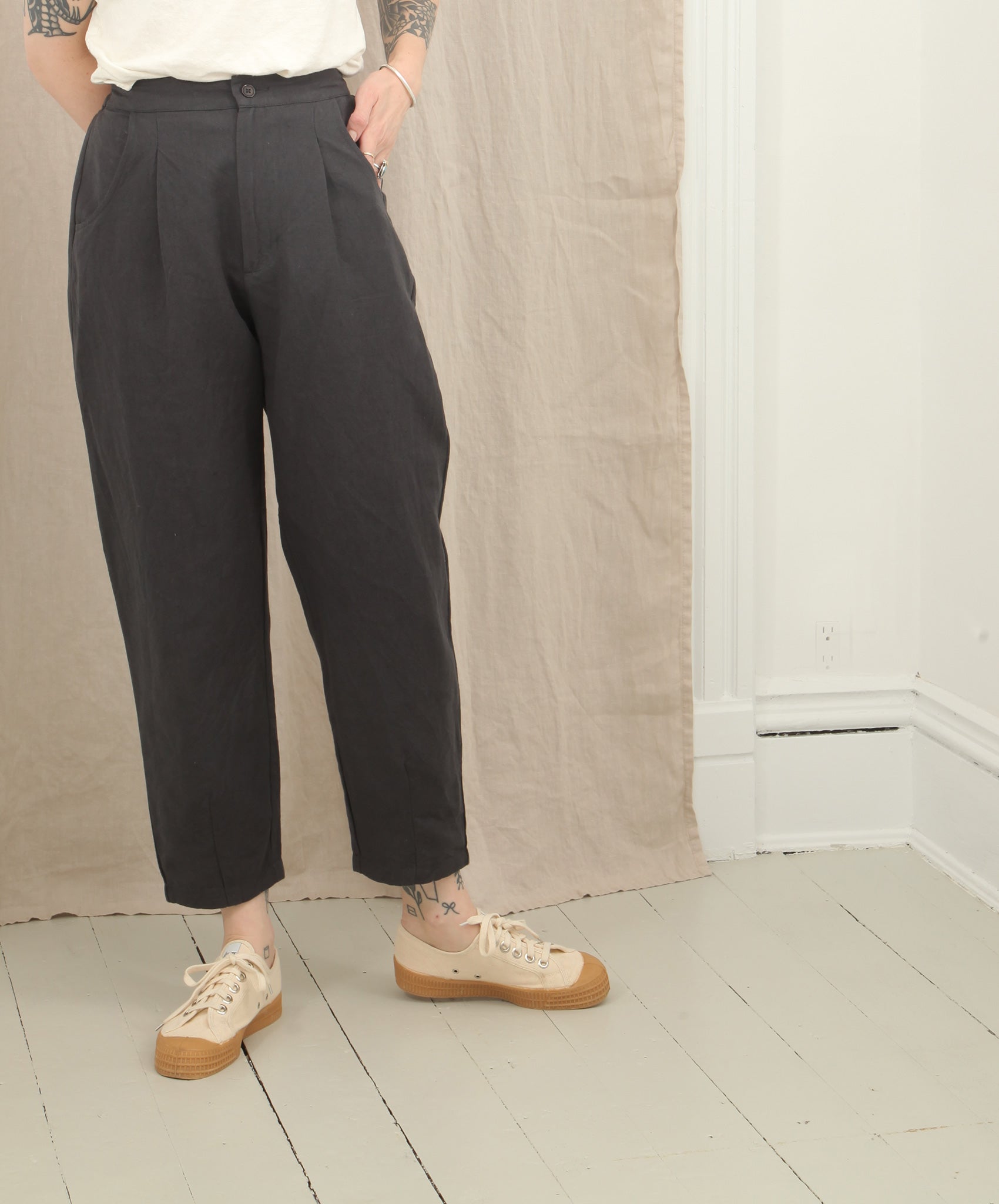 Micaela Greg-Nico Pant // Charcoal