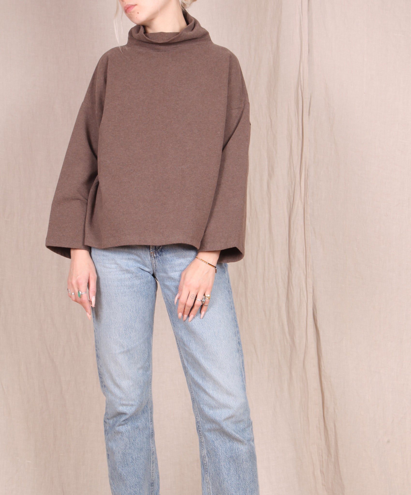 Beaumont Organic-Ula Organic Cotton Top // BROWN MARLE