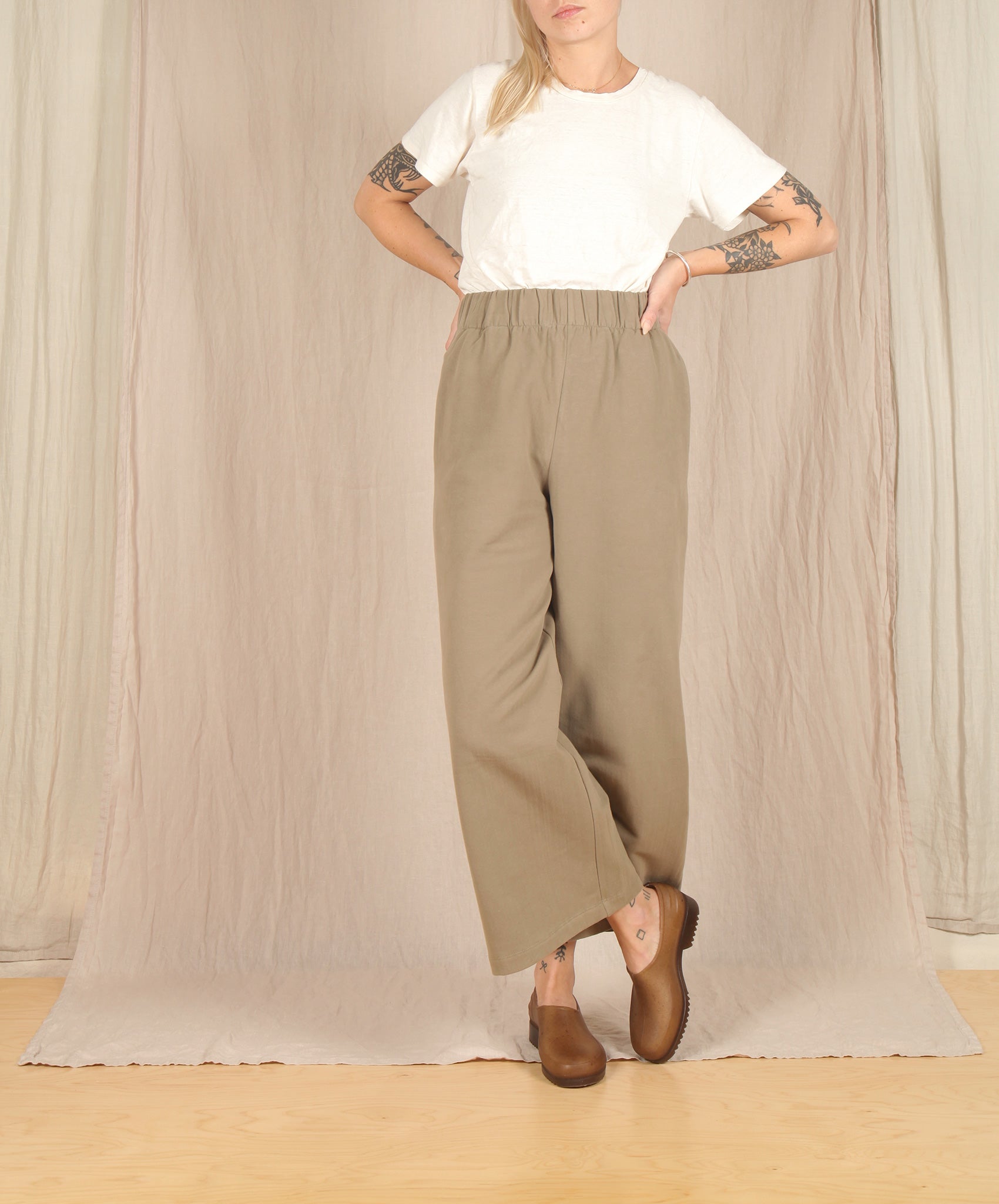 Beaumont Organic-Winona Organic Cotton Trousers // Lichen