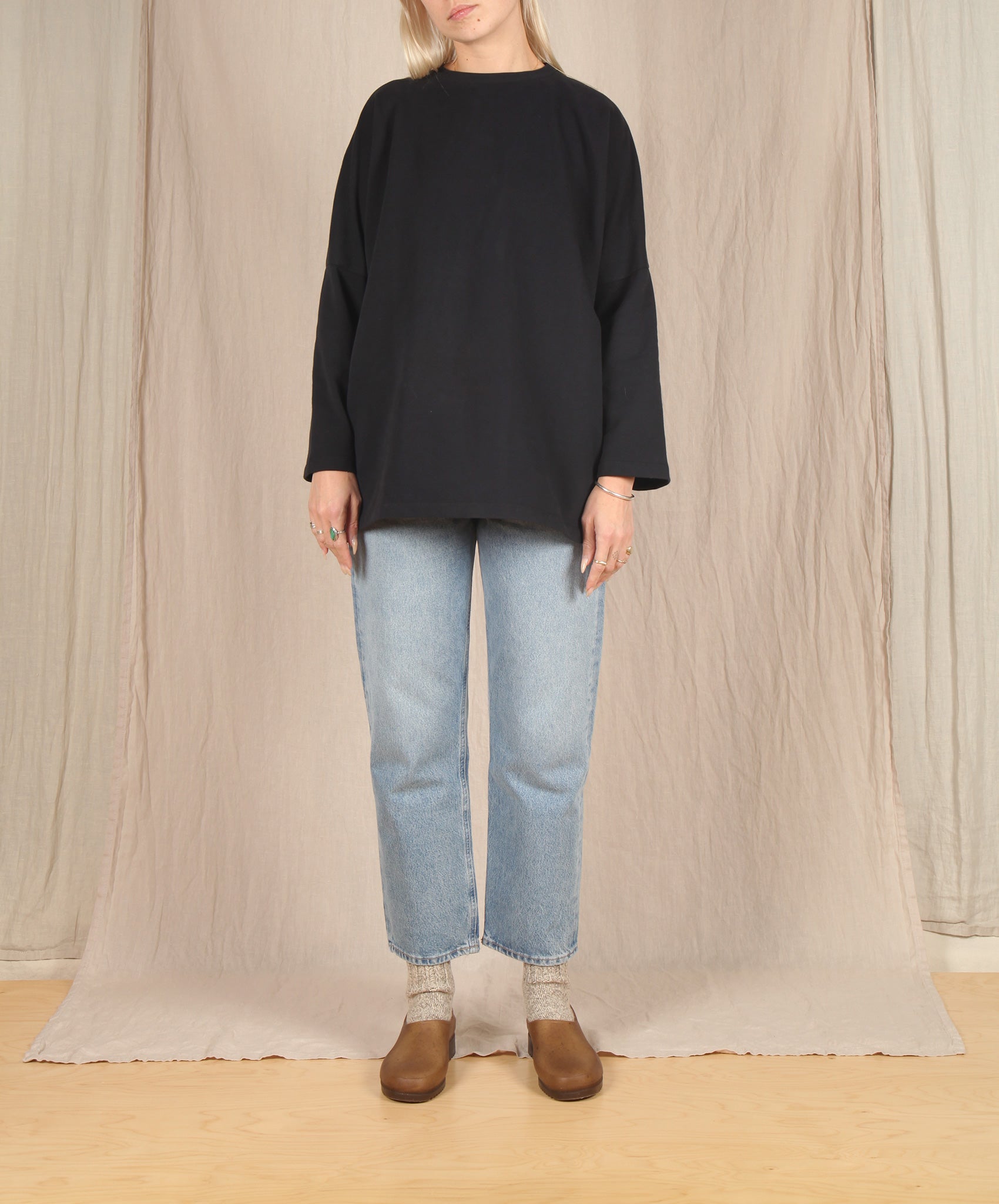 Beaumont Organic-Soma Organic Cotton Top // Black