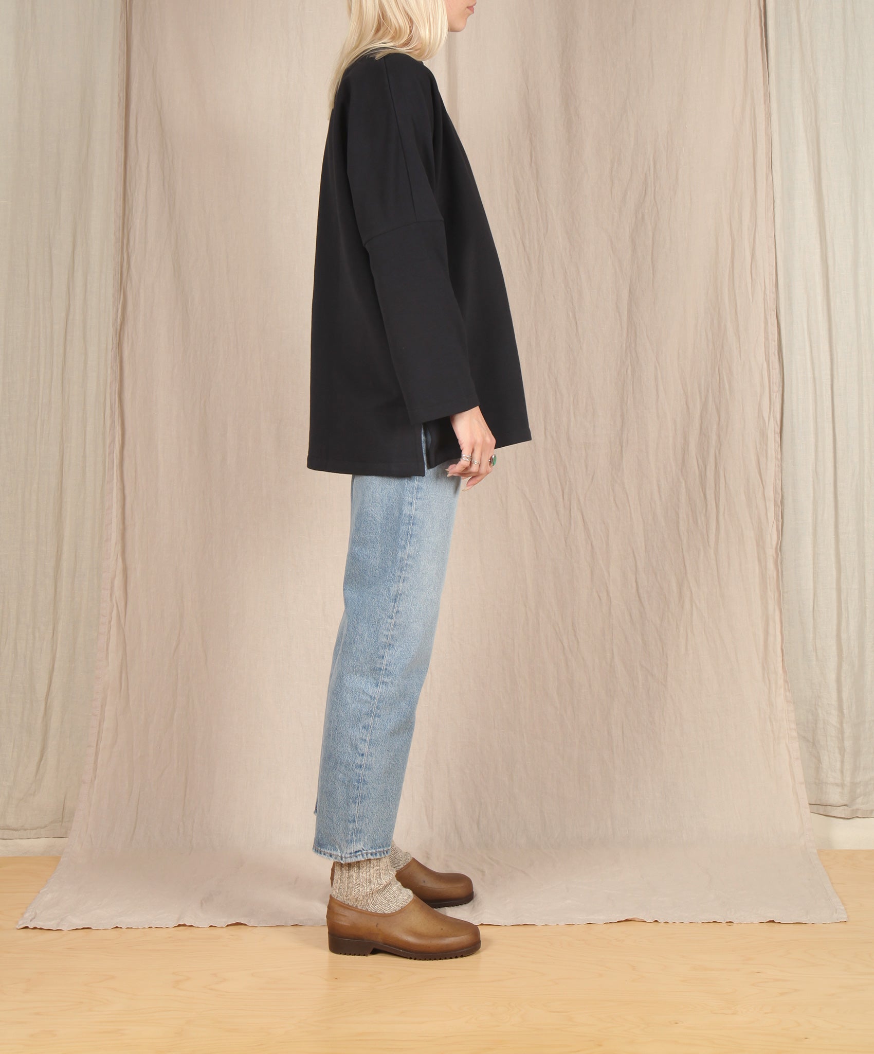 Beaumont Organic-Soma Organic Cotton Top // Black