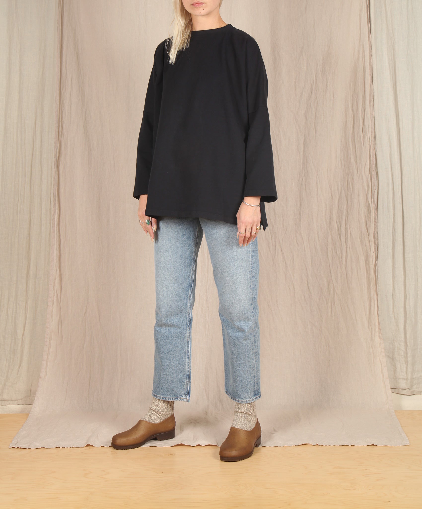 Beaumont Organic-Soma Organic Cotton Top // Black