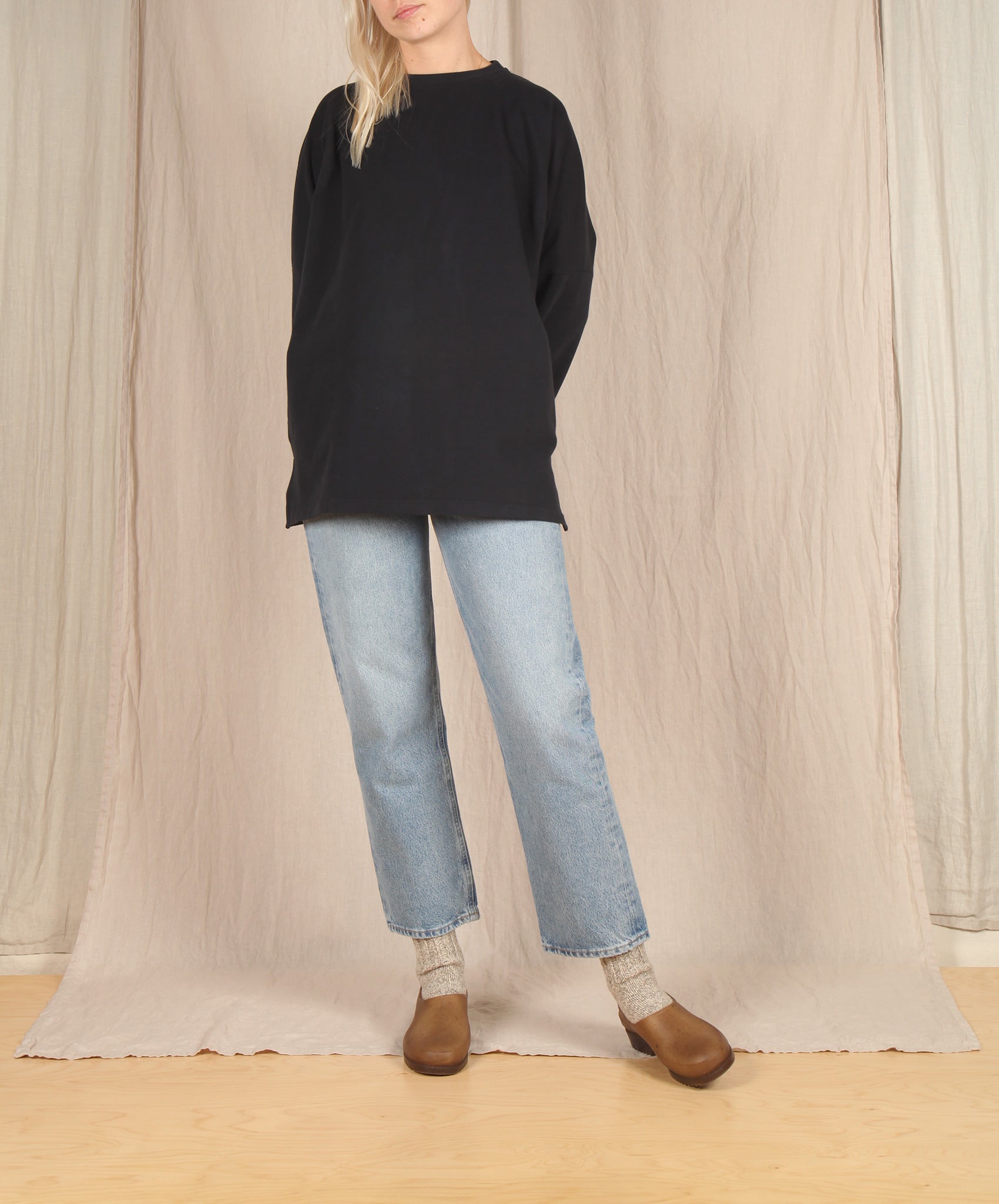 Beaumont Organic-Soma Organic Cotton Top // Black