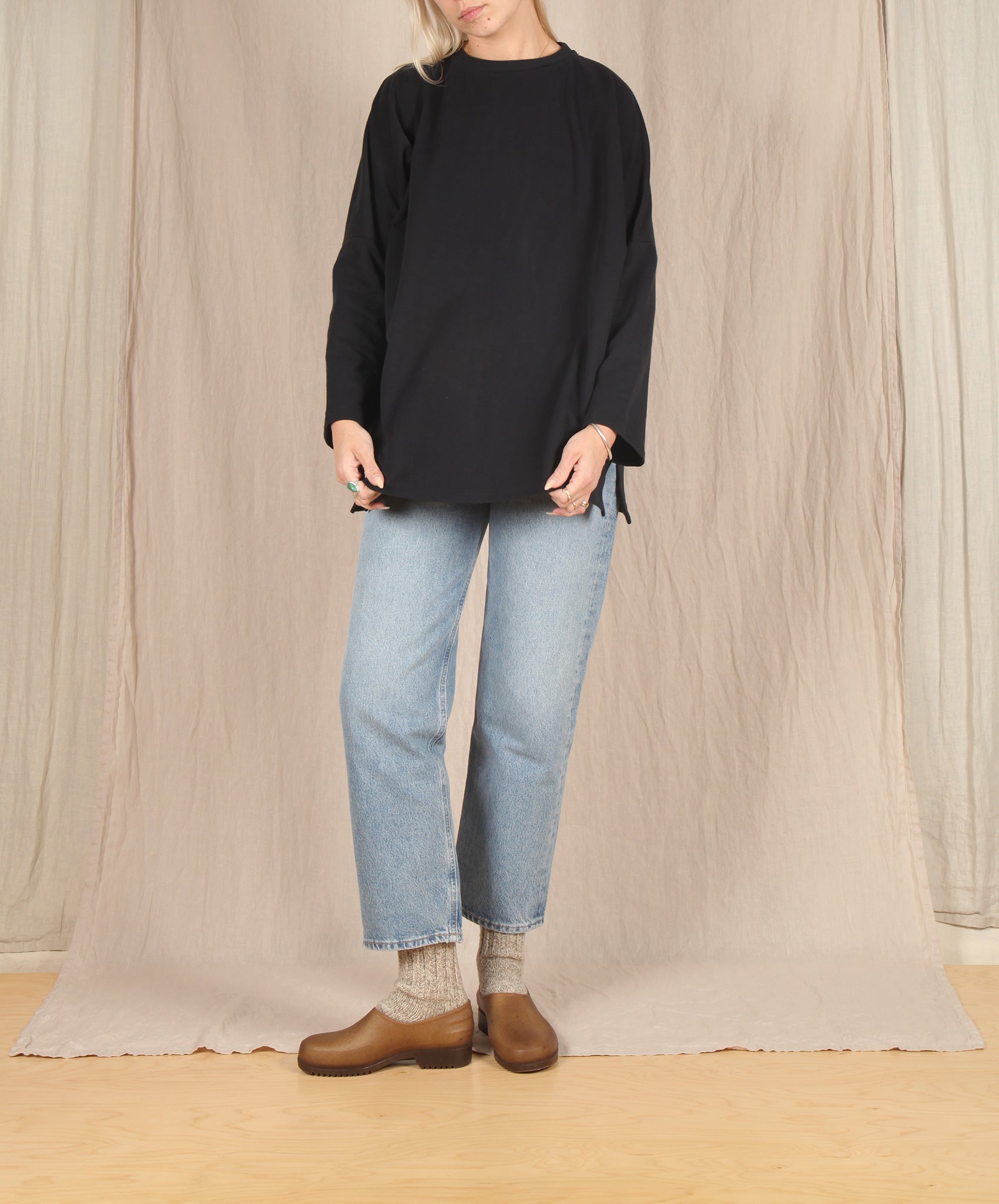 Beaumont Organic-Soma Organic Cotton Top // Black