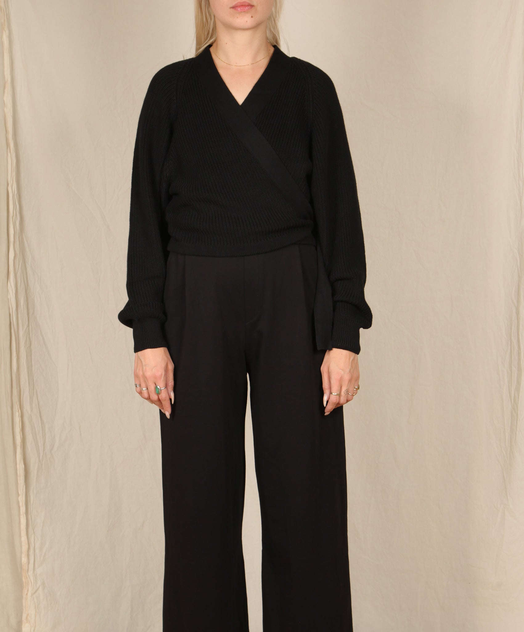 Kowtow- Composure Cardigan // Black