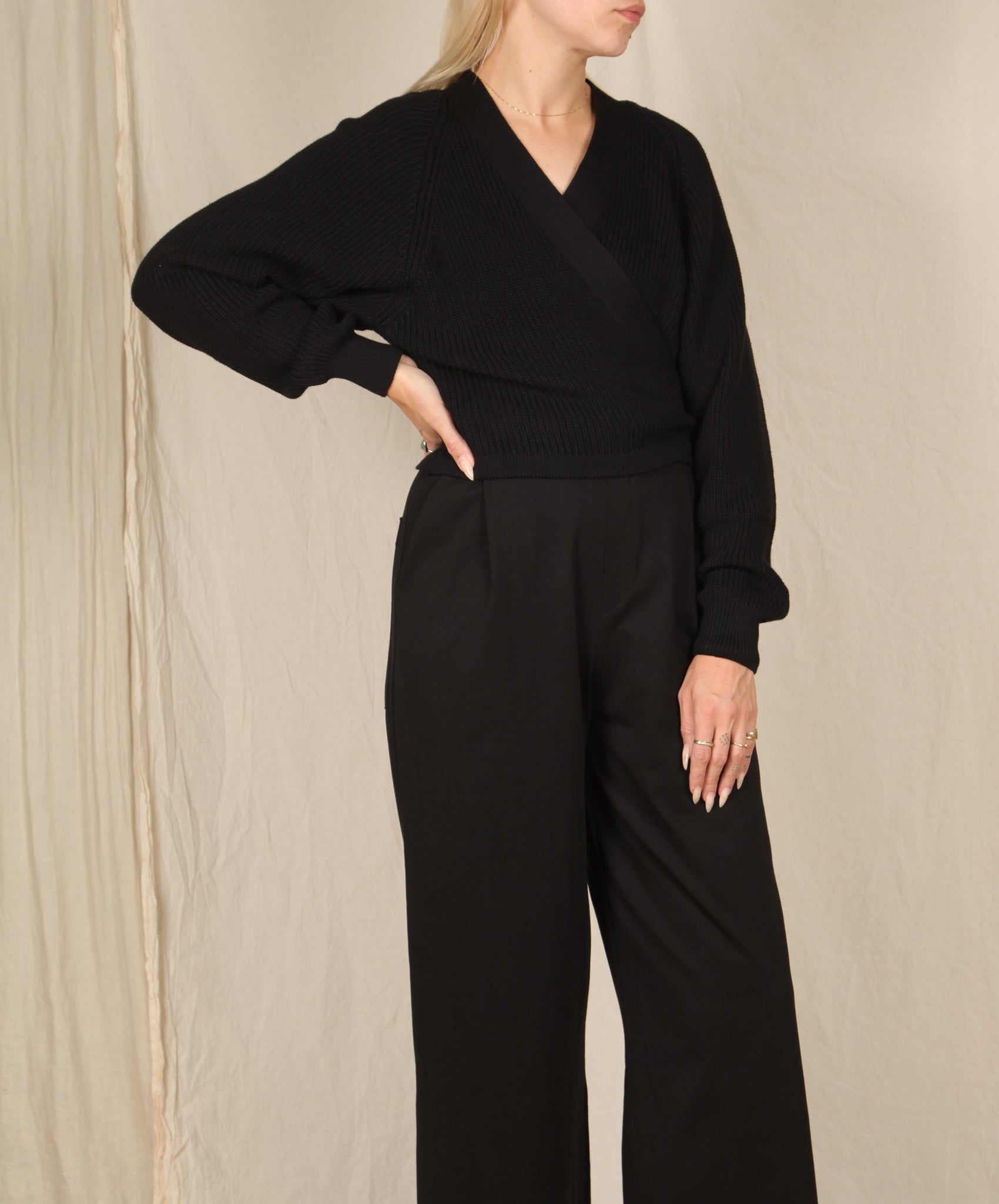 Kowtow- Composure Cardigan // Black