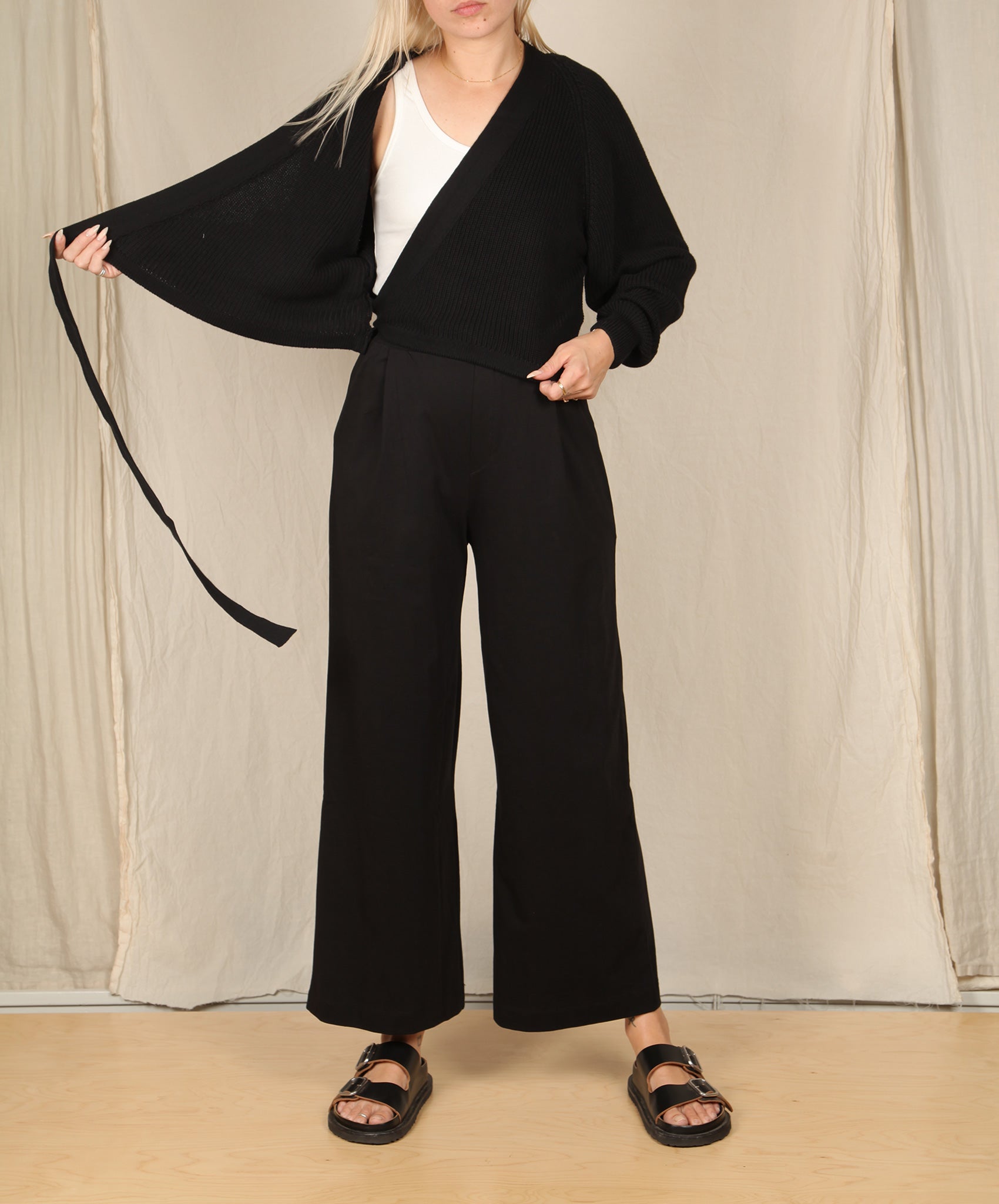 Kowtow- Composure Cardigan // Black