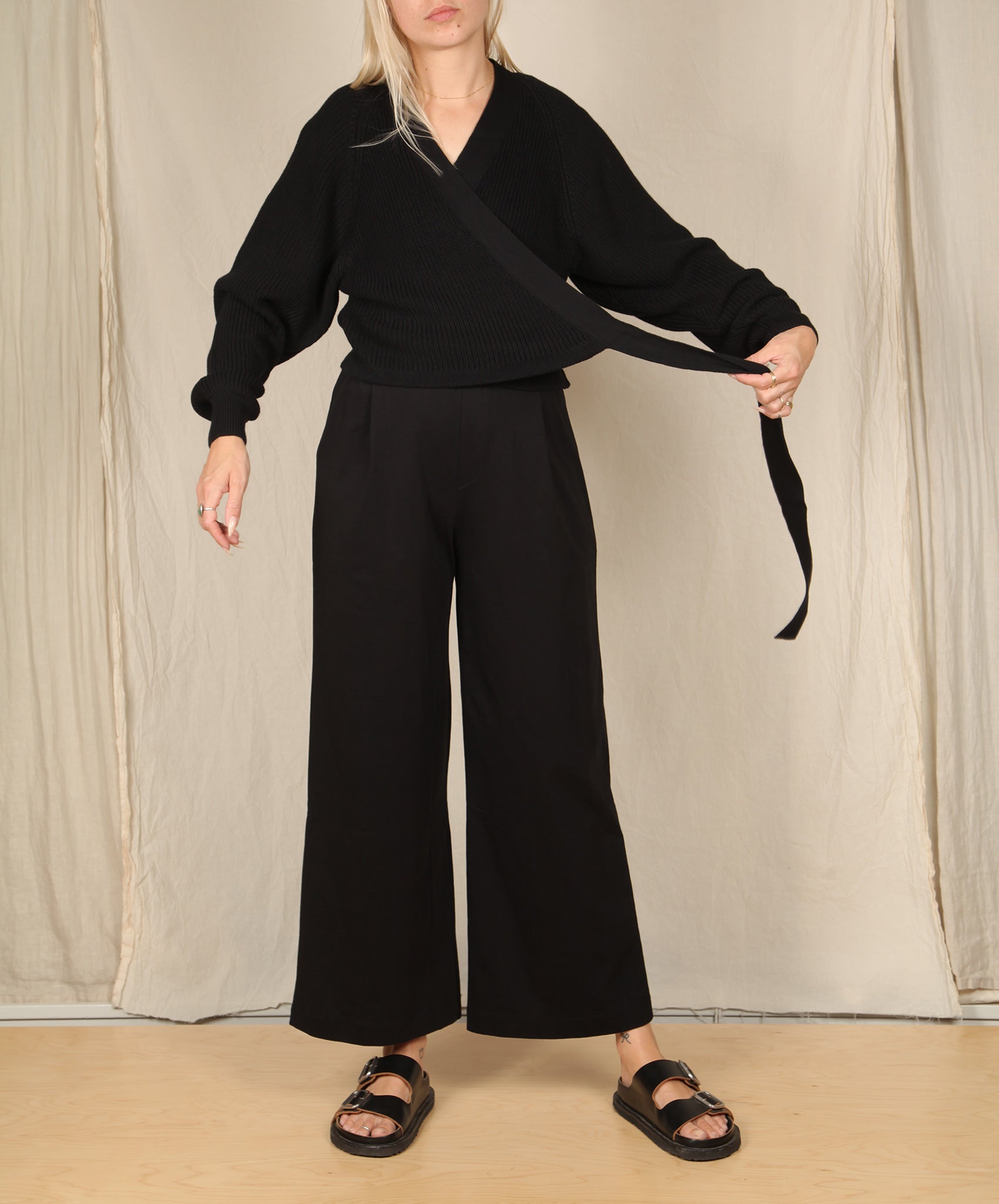 Kowtow- Composure Cardigan // Black