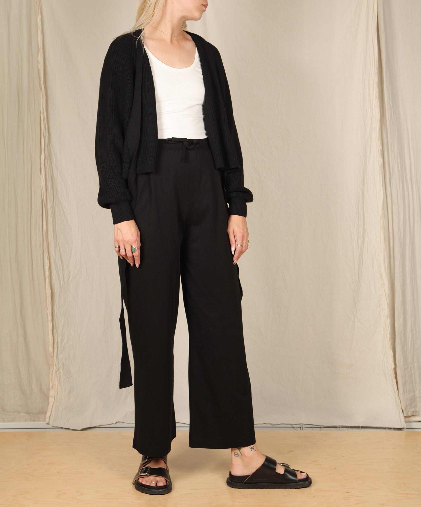 Kowtow- Composure Cardigan // Black