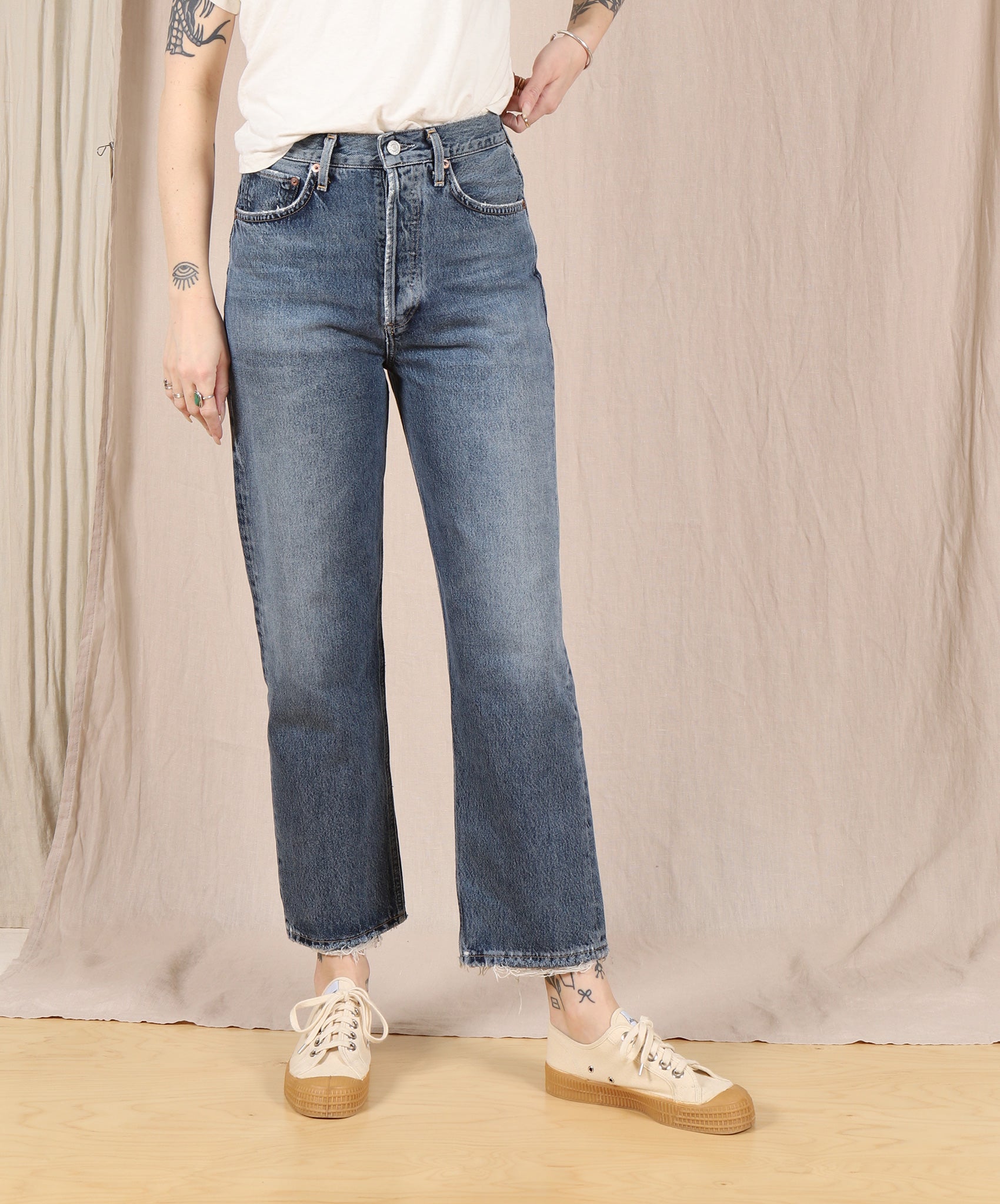 AGOLDE-90’s High Rise Crop // Oblique