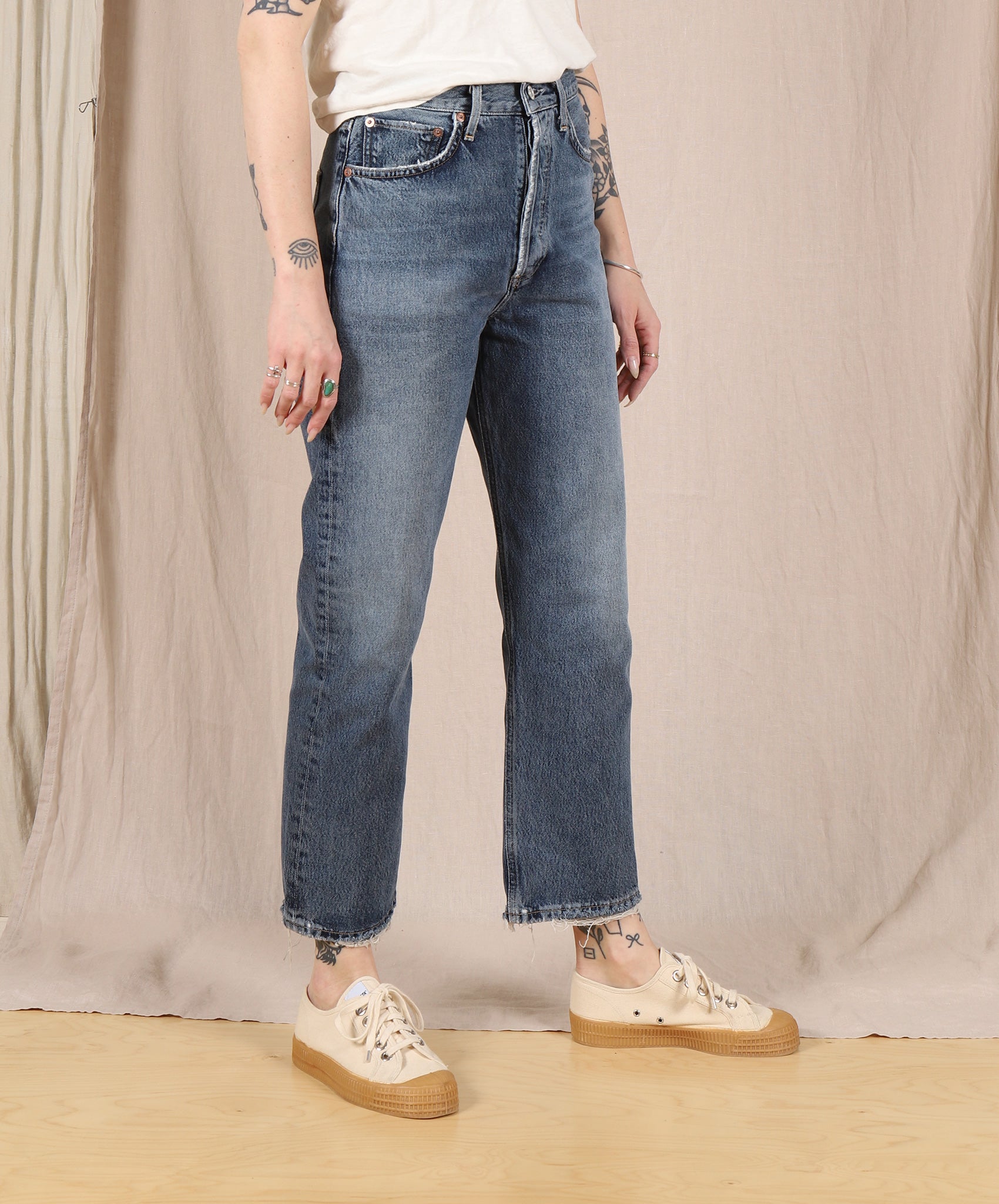 AGOLDE-90’s High Rise Crop // Oblique