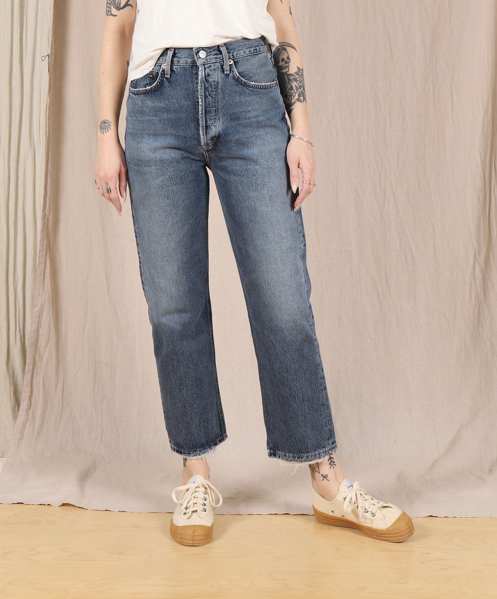 AGOLDE-90’s High Rise Crop // Oblique