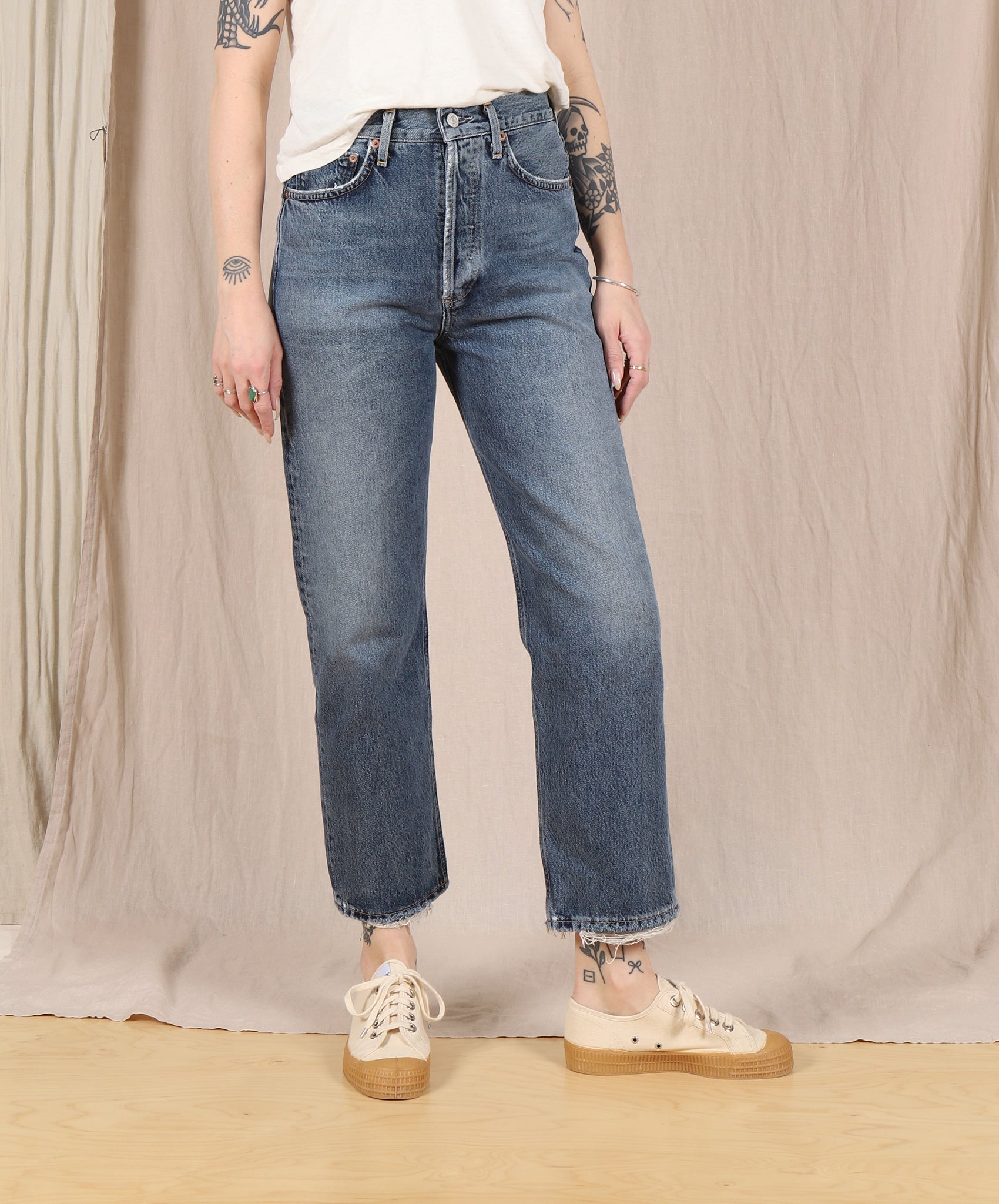 AGOLDE-90’s High Rise Crop // Oblique