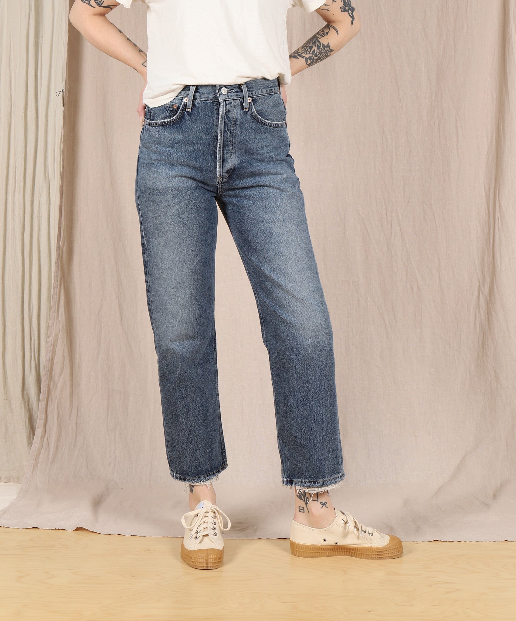 AGOLDE-90’s High Rise Crop // Oblique