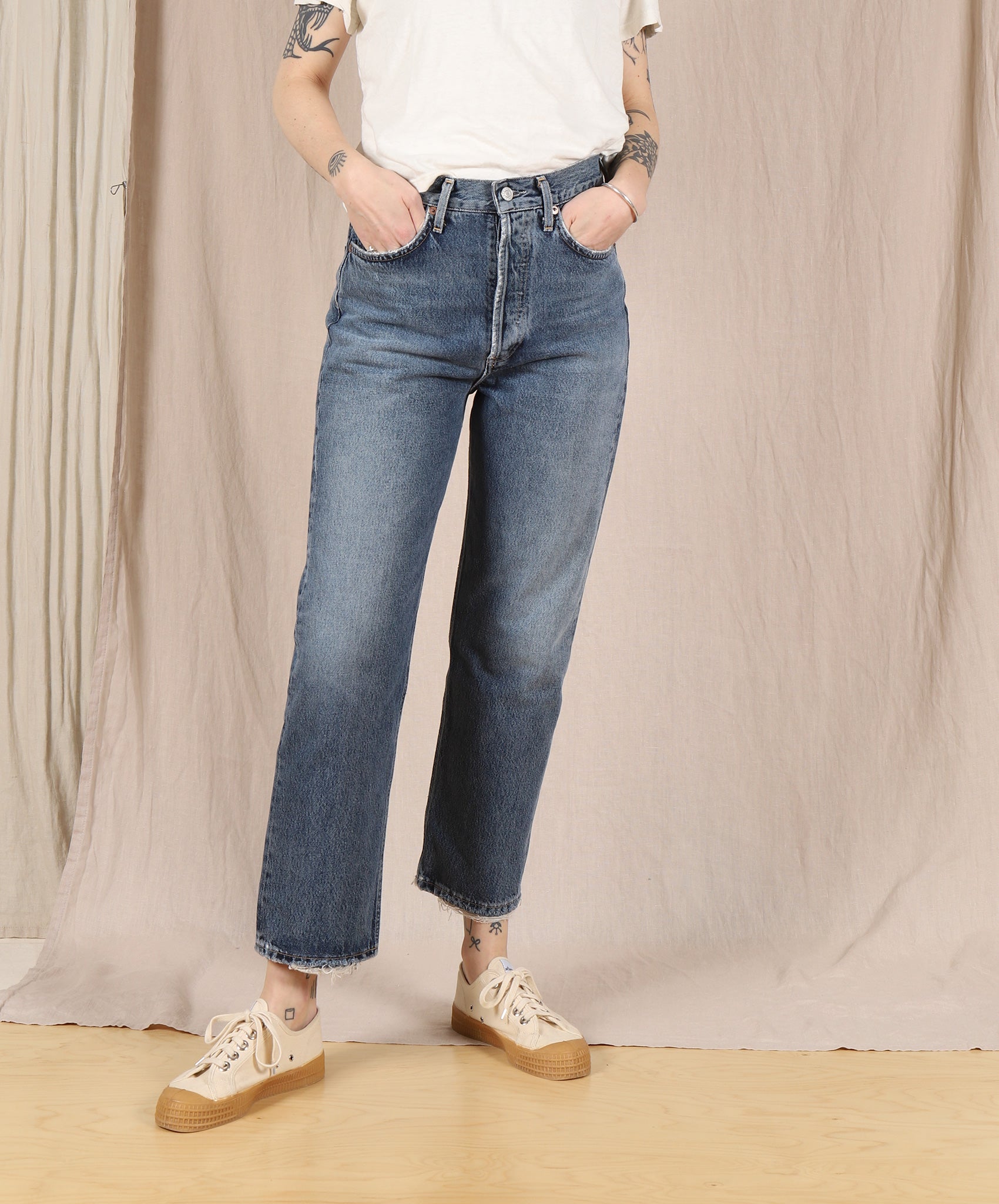 AGOLDE-90’s High Rise Crop // Oblique