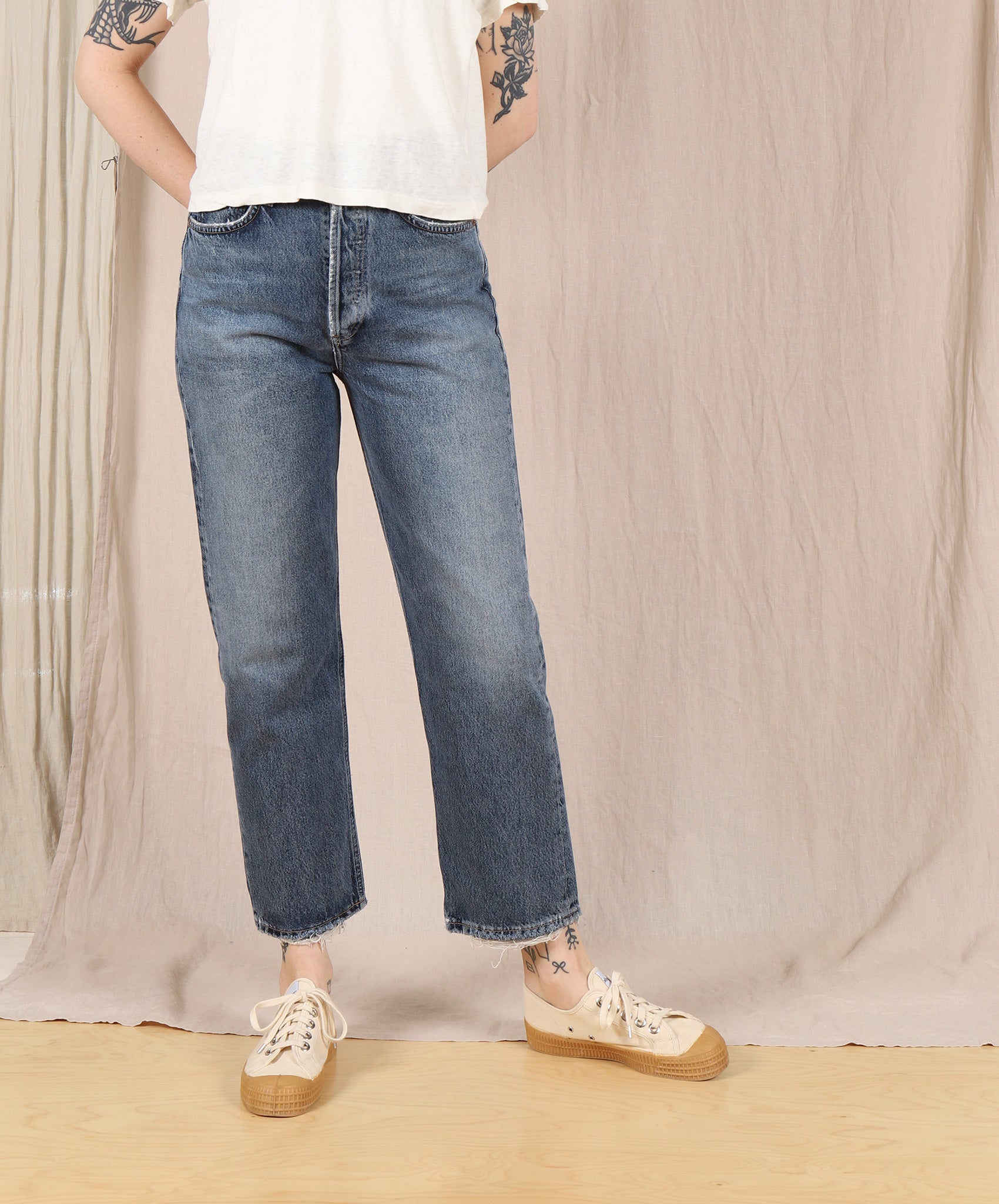 AGOLDE-90’s High Rise Crop // Oblique