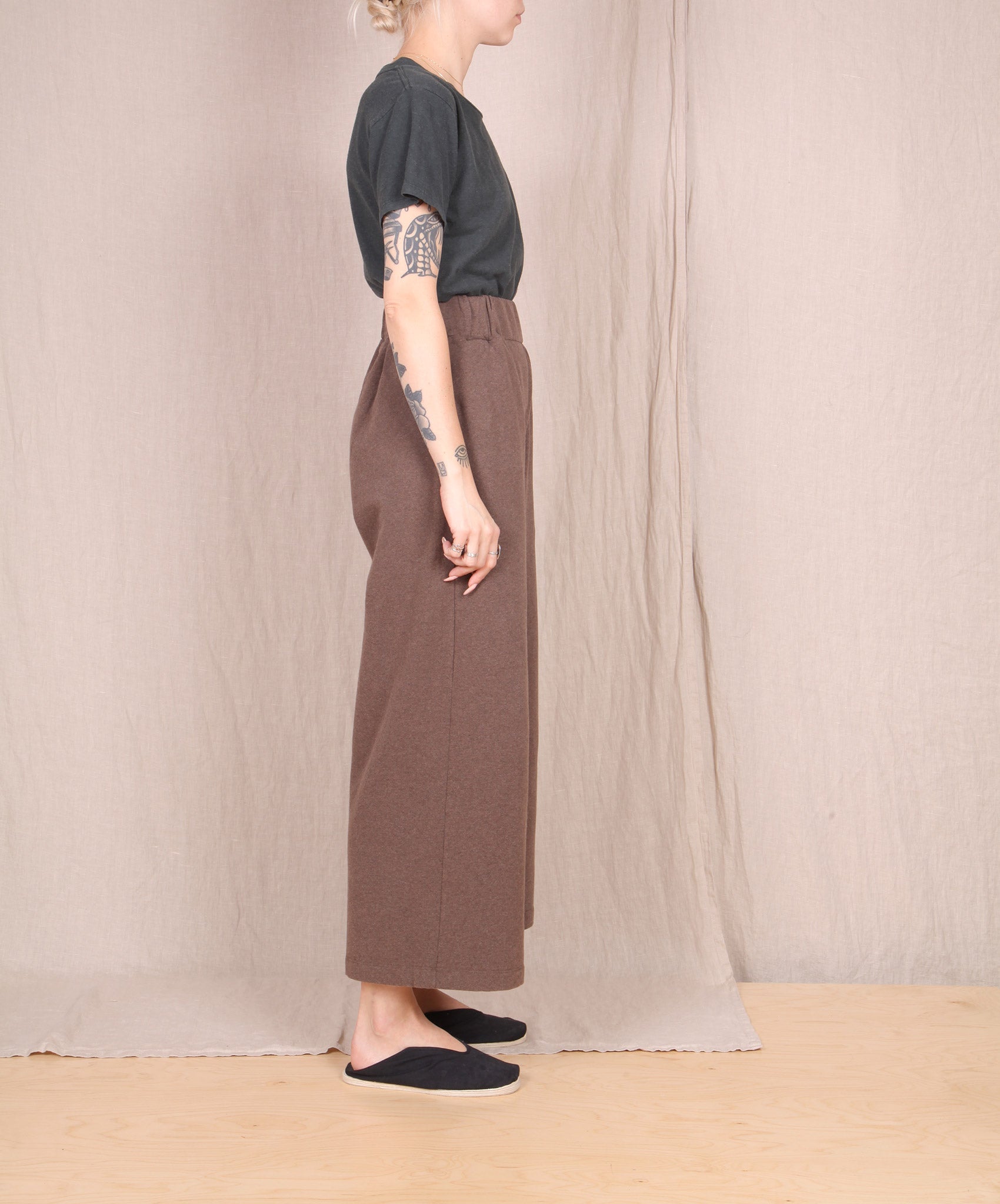 Beaumont Organic-Winona  Organic Cotton Trousers // Brown Marle