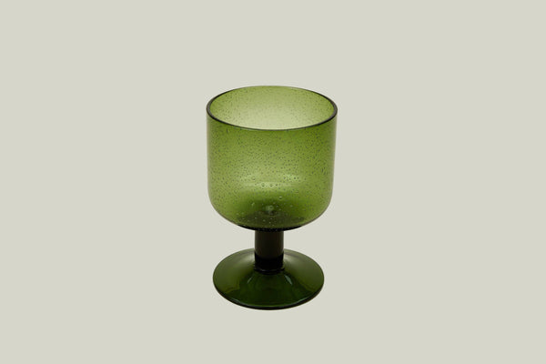 Hawkins N.Y.-Simple Seeded Glassware // Stemmed