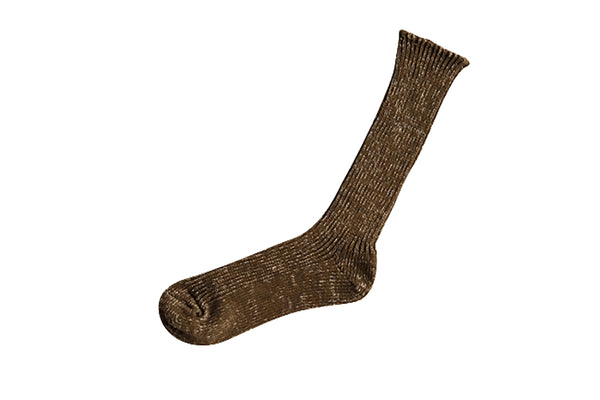 Nishiguchi-Hemp + Cotton Ribbed Sock