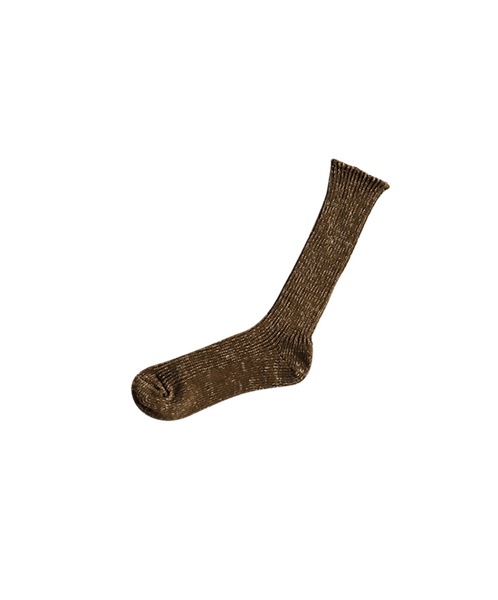 Nishiguchi-Hemp + Cotton Ribbed Sock