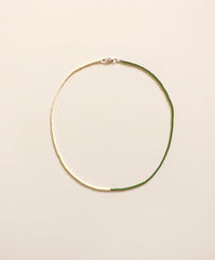 Ettori-Cora Necklace // Pistachio + Sand