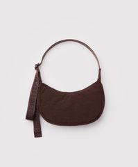Baggu-Small Nylon Crescent Bag // Coffee